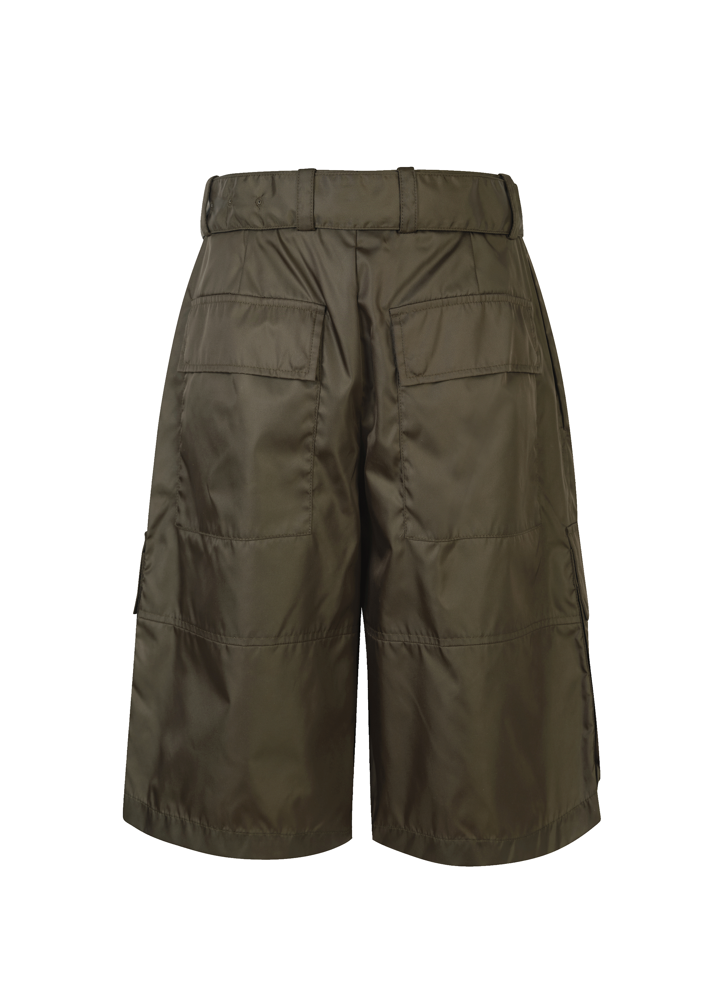 Belted straight shorts JIL SANDER Green