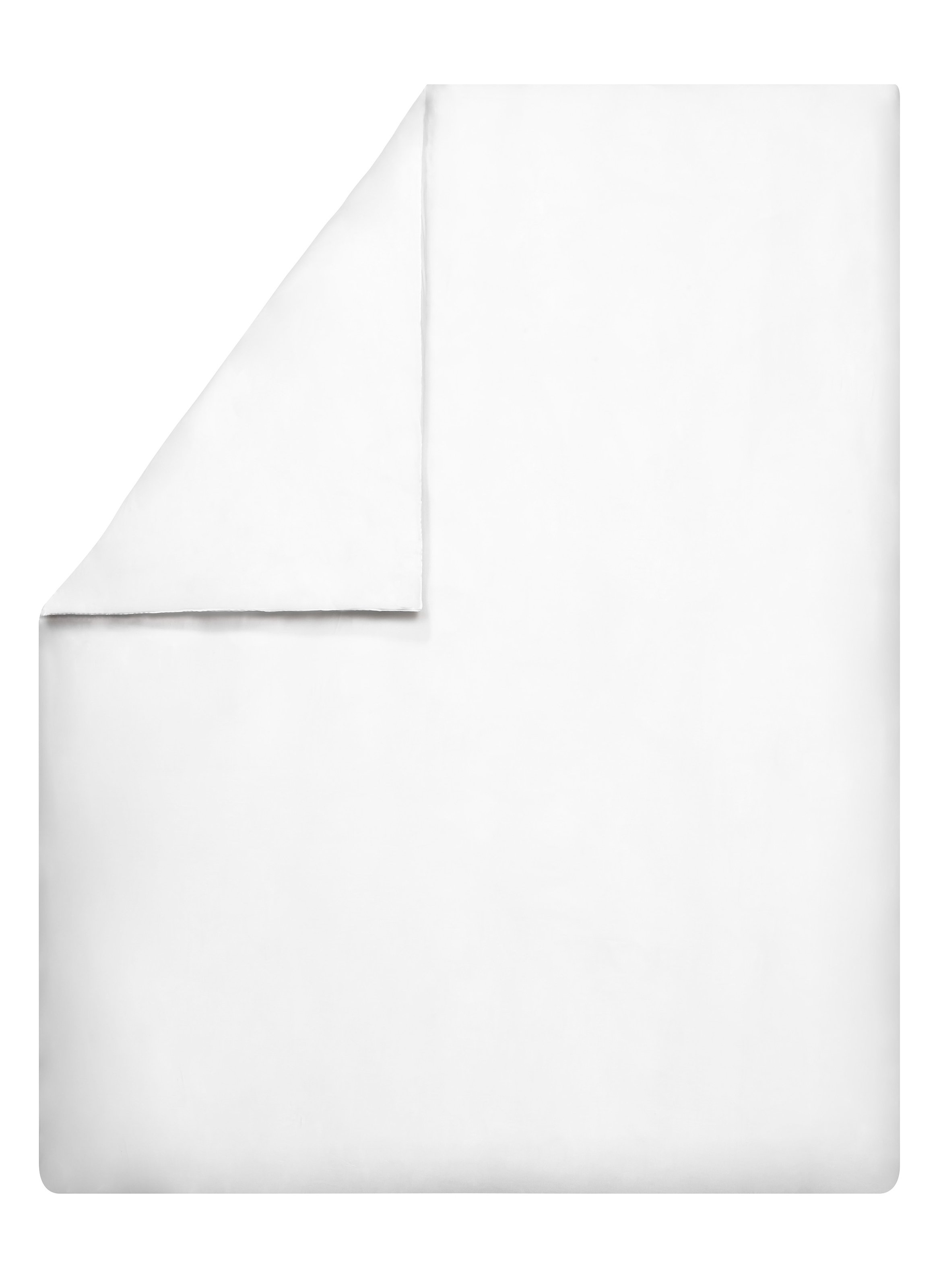 Housse de couette unie en satin de coton, teophile ALEXANDRE TURPAULT Blanc