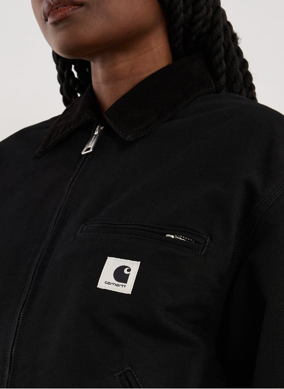 Straight-fit cotton jacket | Black by CARHARTT WIP Straight-fit cotton jacket Black