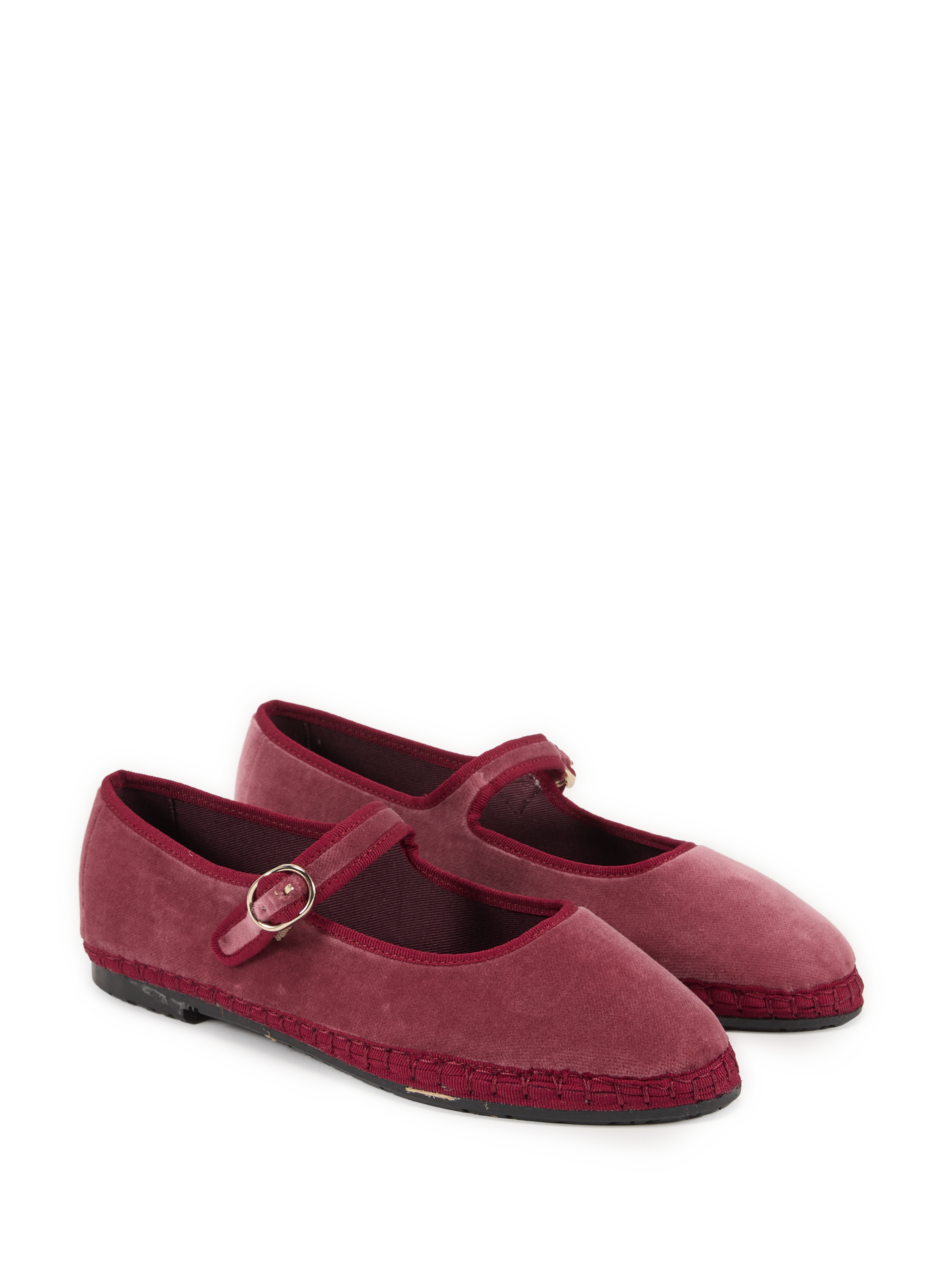 Ballerines Theresa en velours  FLABELUS Rose