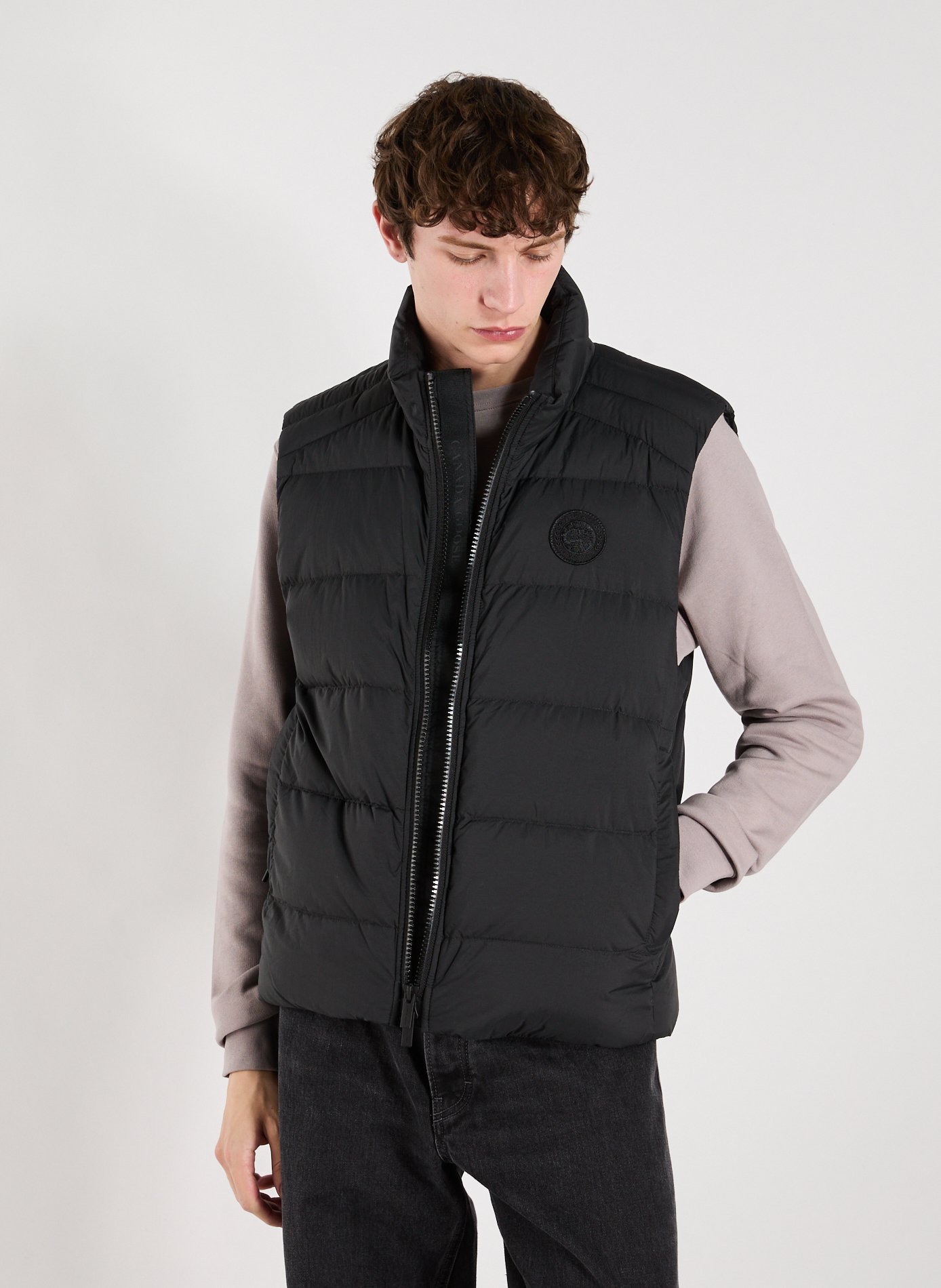 CANADA GOOSE Quilted Crofton sleeveless puffer vest Grey