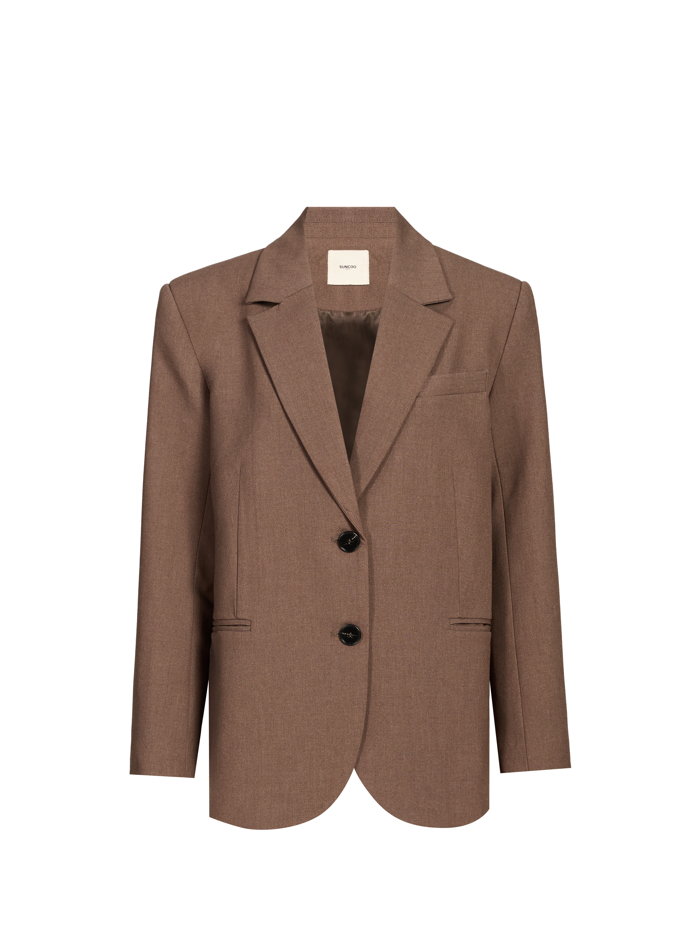 SUNCOO Veste col tailleur Marron