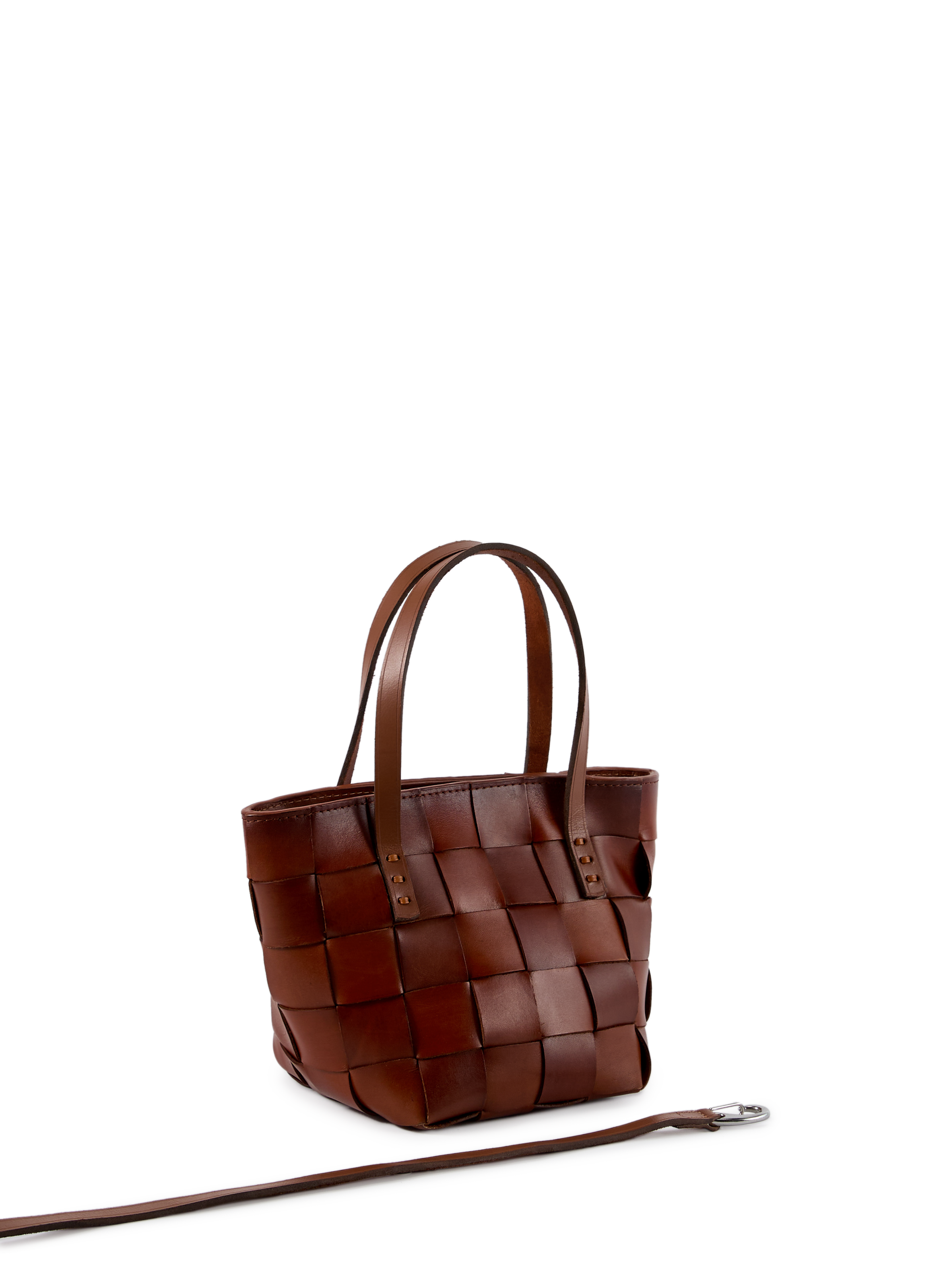 Japan Mini leather handbag DRAGON DIFFUSION Brown