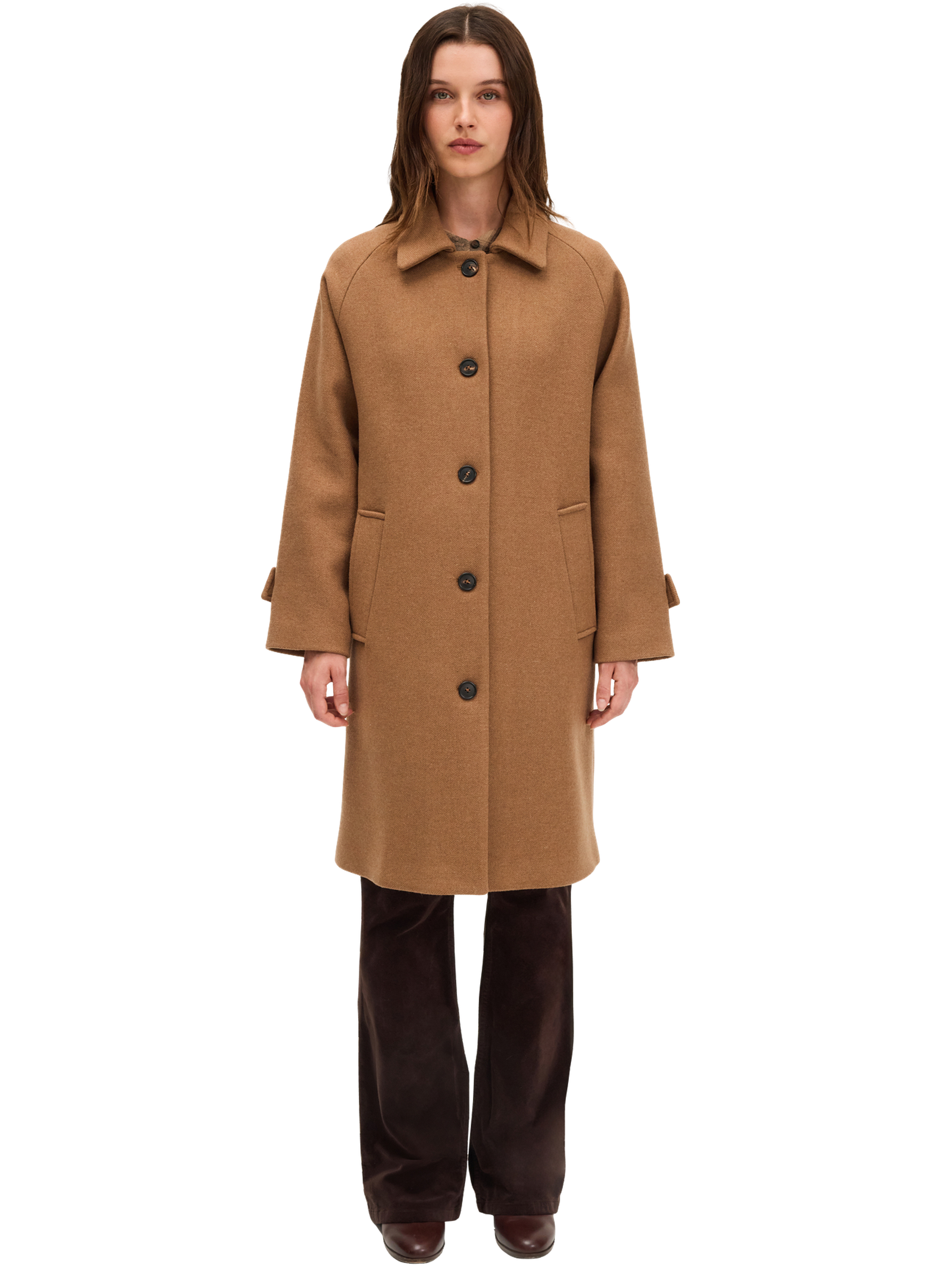 Manteau droit esprit trench maysa Beige Pablo Femme