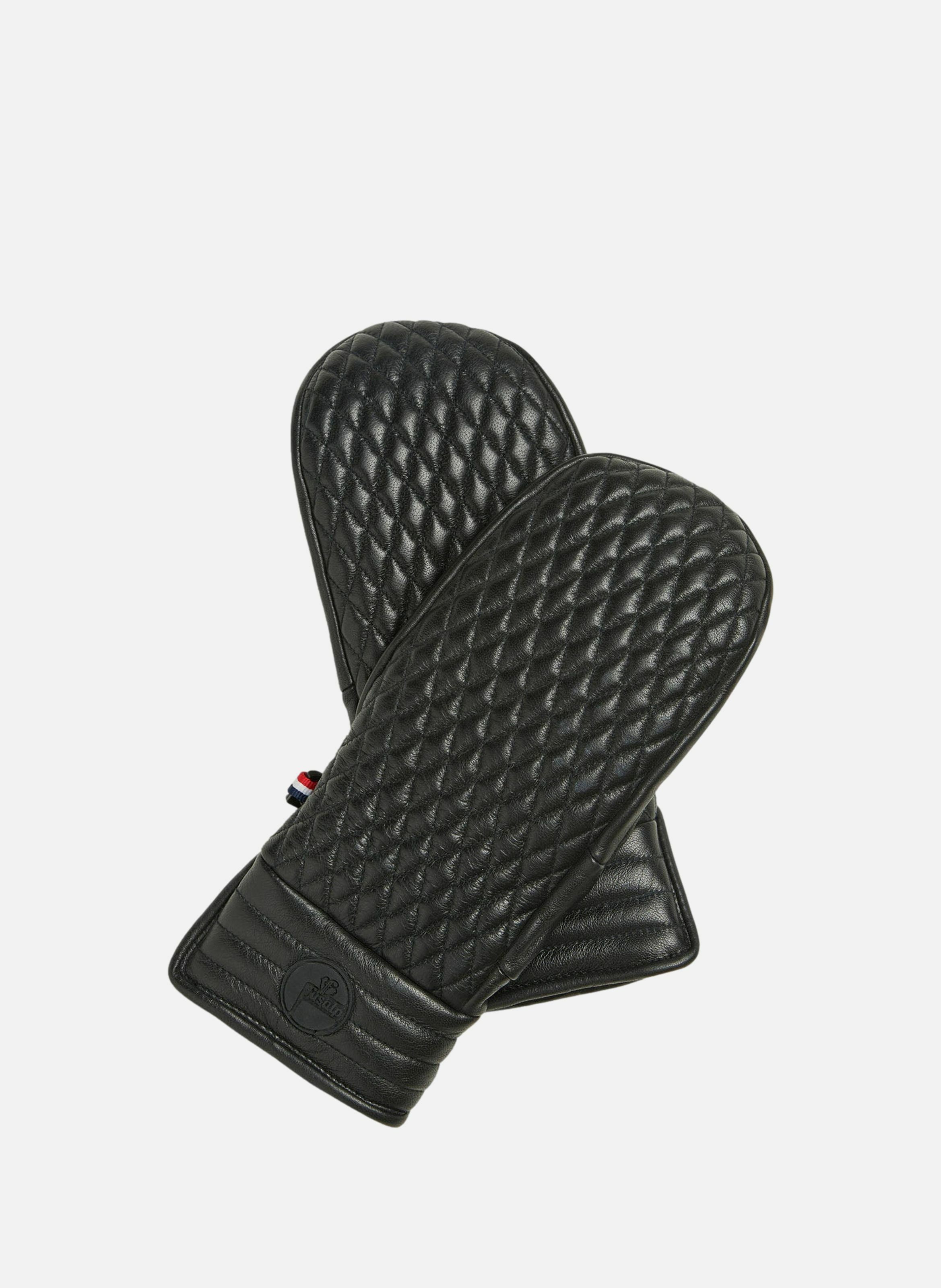 Moufles de ski athena mitten cuir de chevre FUSALP Noir