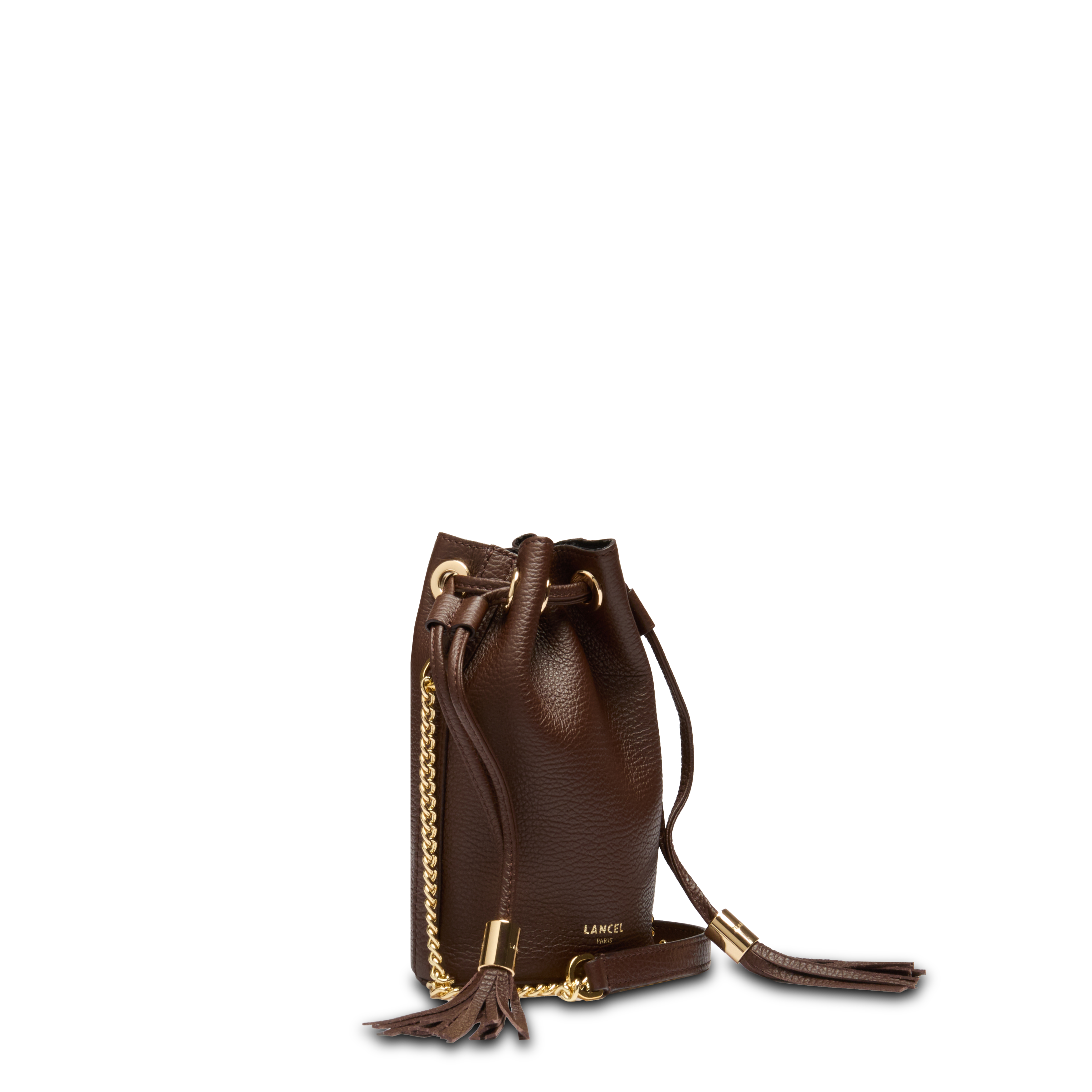 Mini sac seau premier flirt de lancel en cuir LANCEL Marron