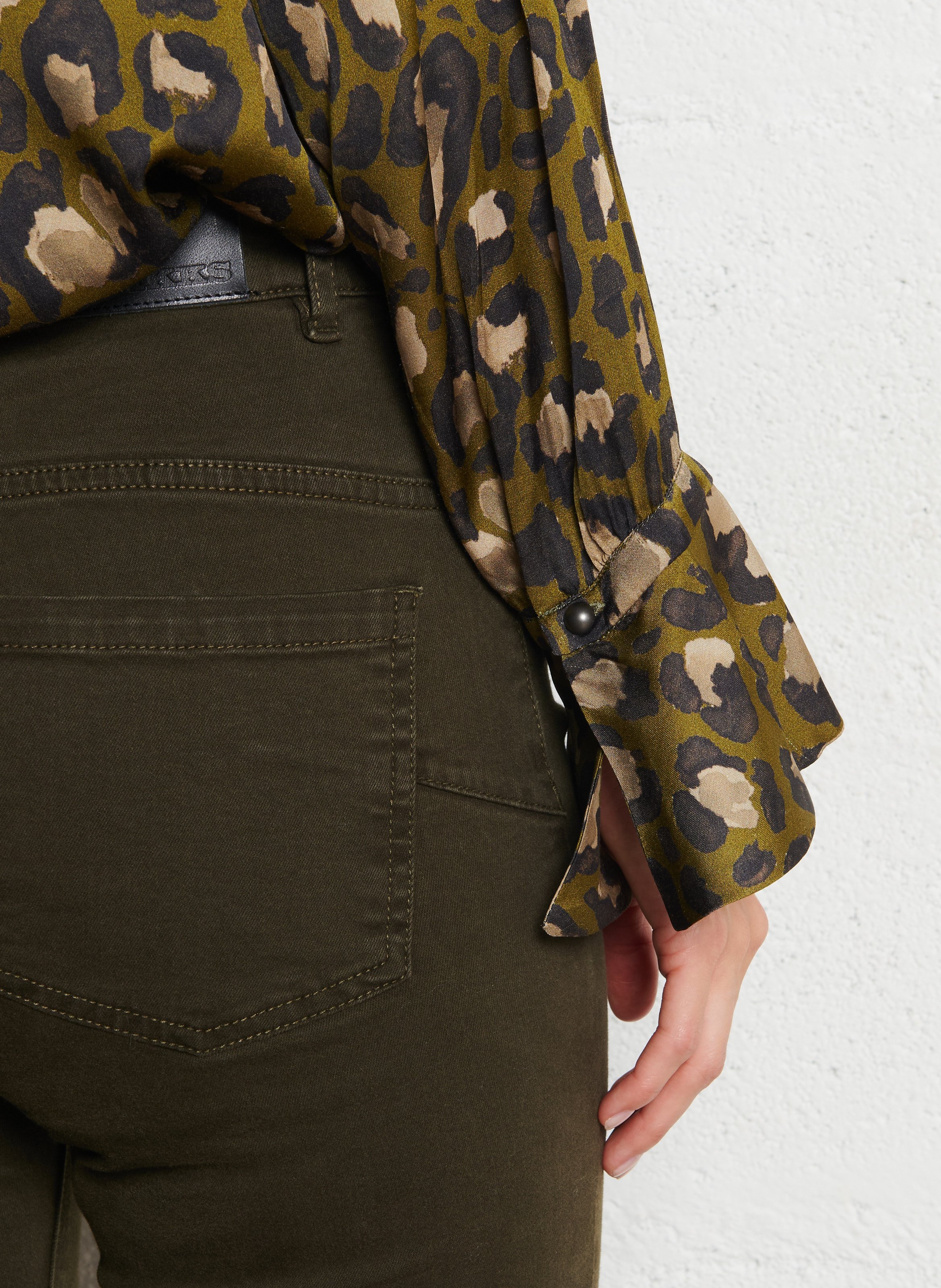 Chemise col classique IKKS Kaki