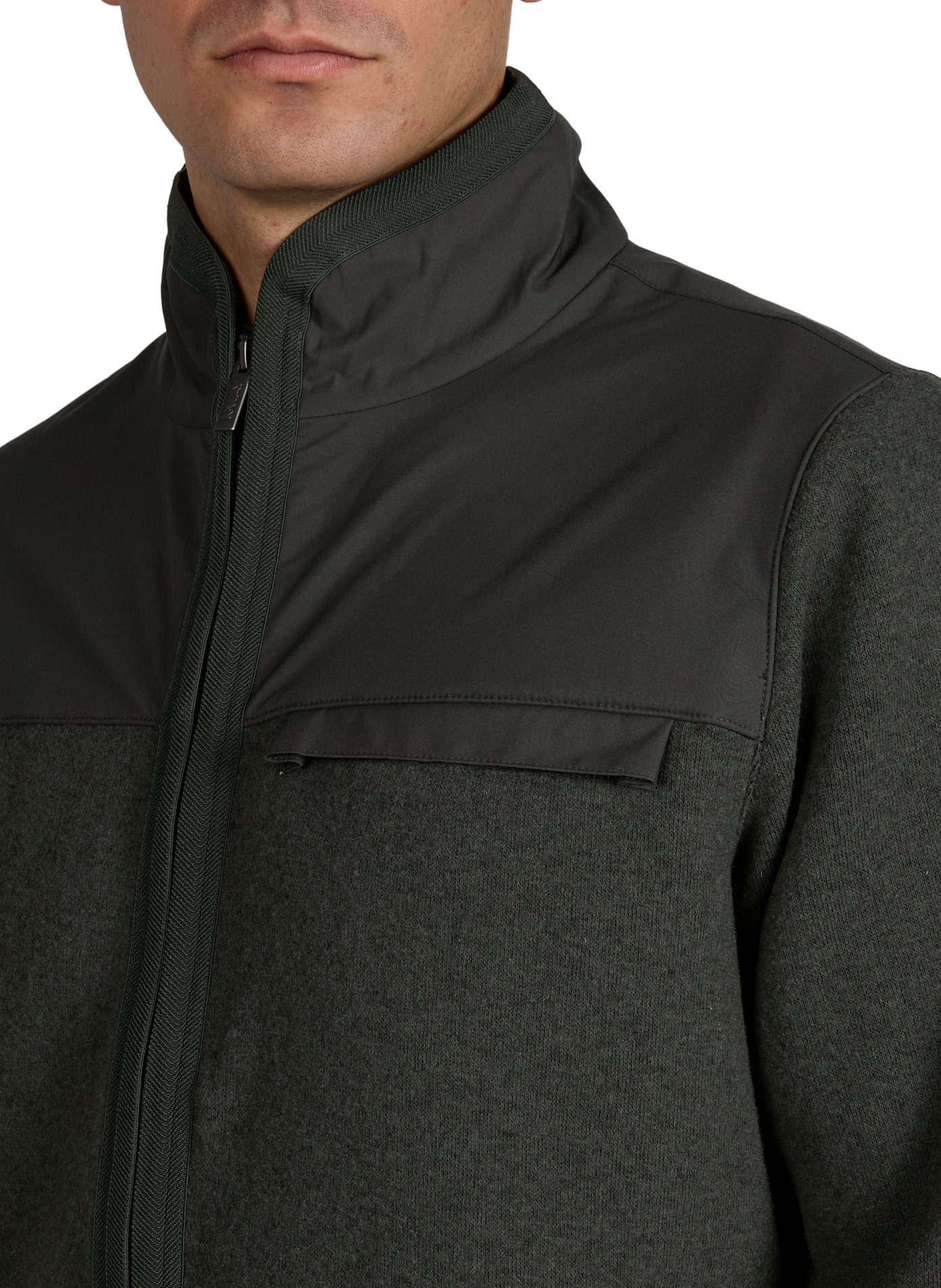 High-neck jacket K-WAY Khaki