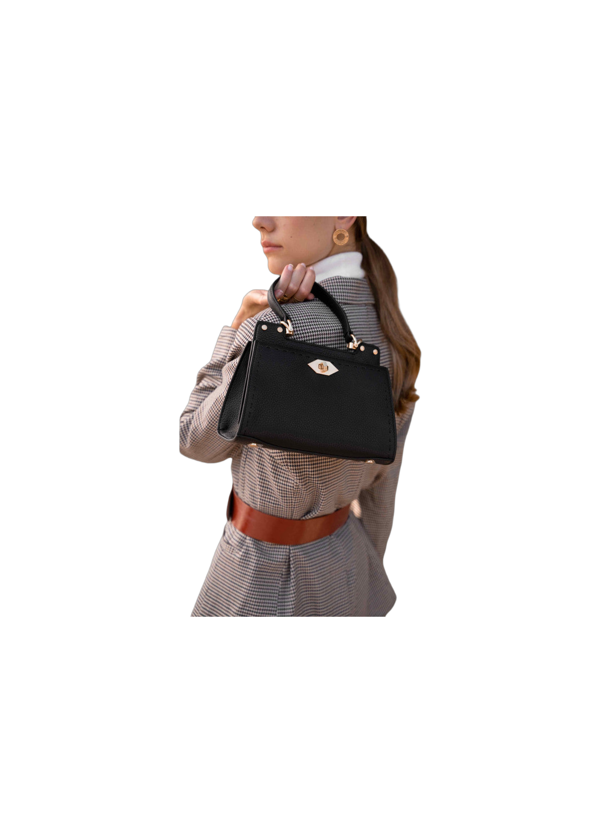 Trianon | sac porté main pm Noir