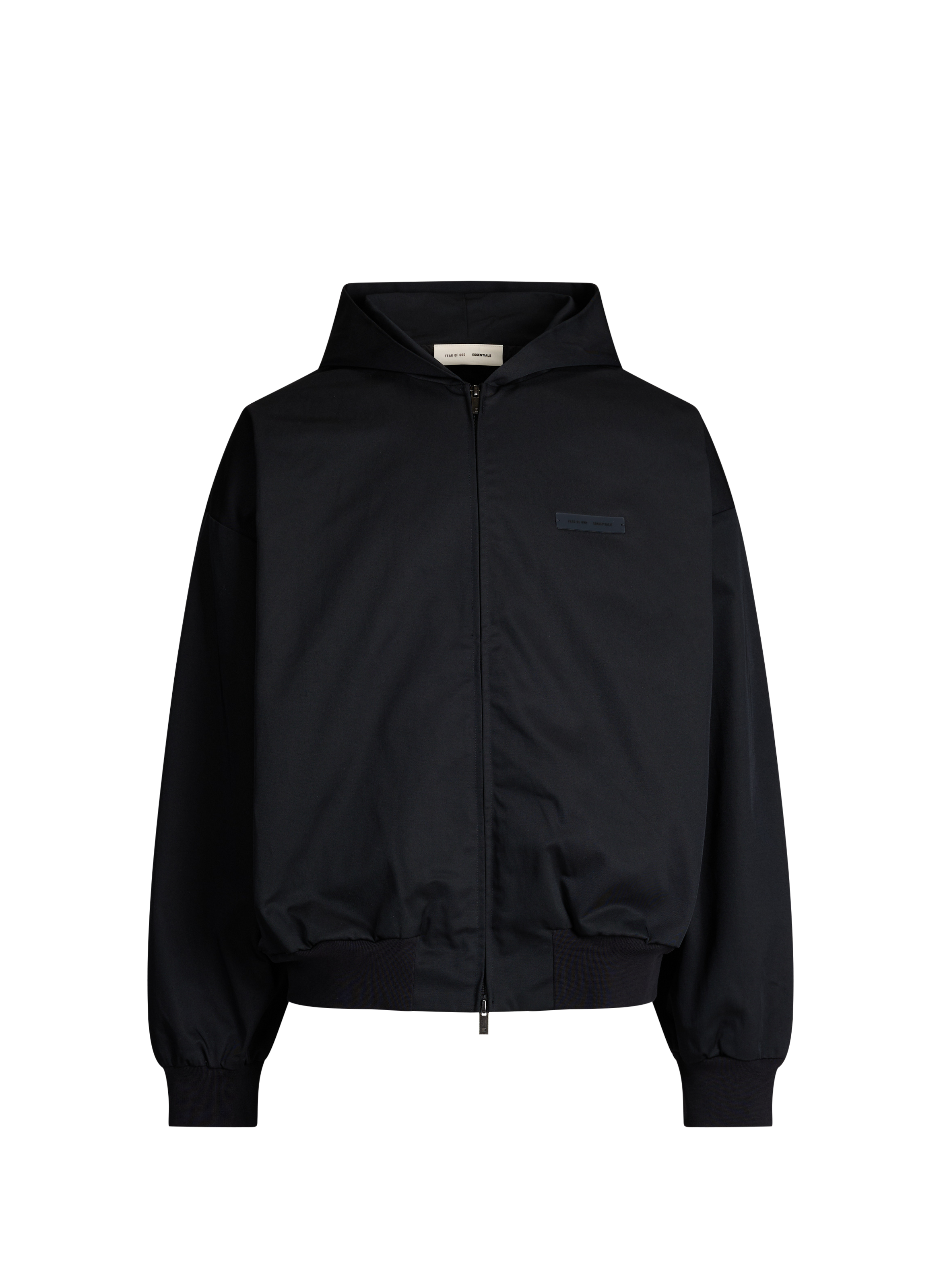 Blouson oversize à capuche en coton mélangé FEAR OF GOD ESSENTIALS Noir