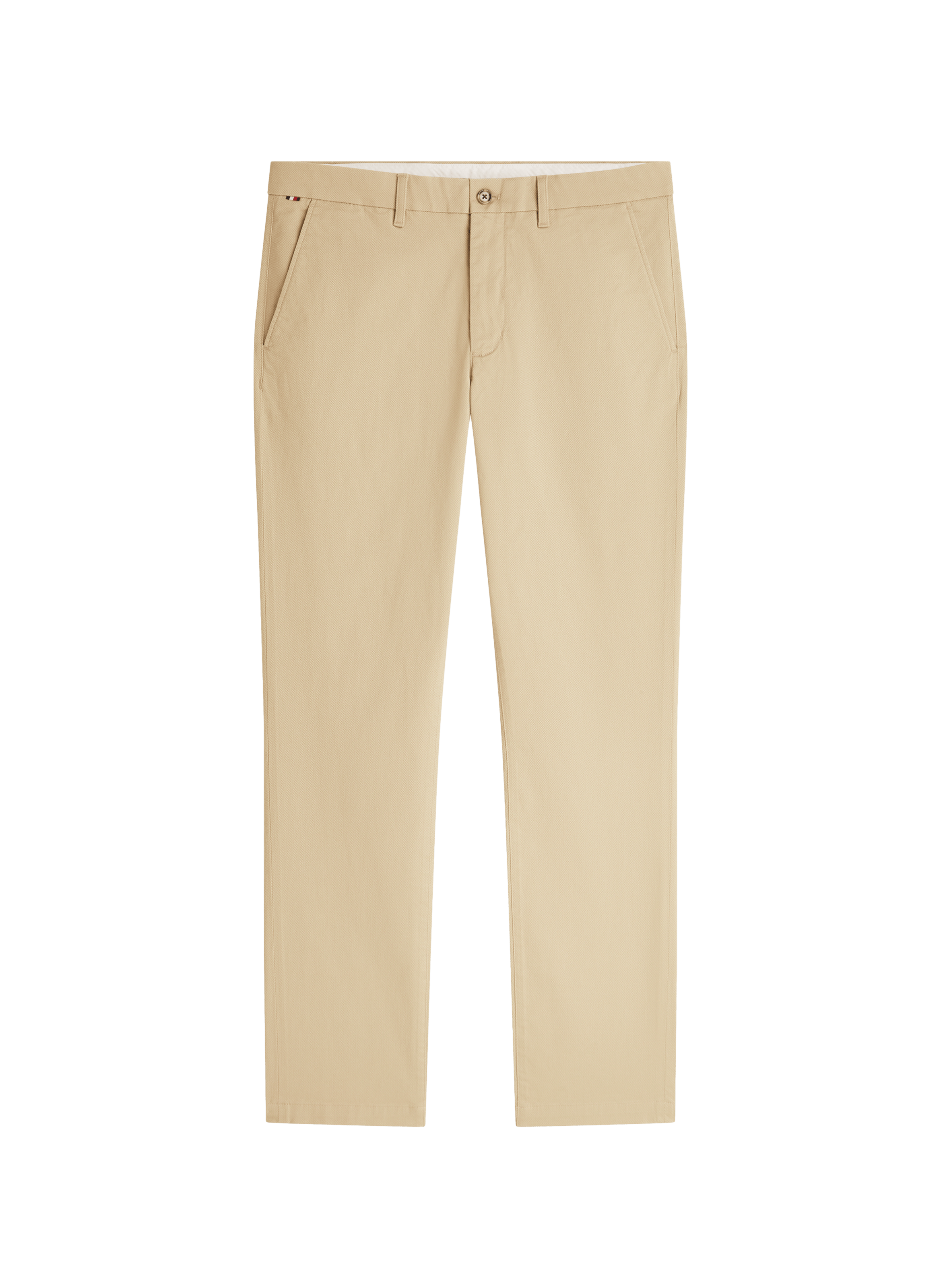 Straight cut cotton pants TOMMY HILFIGER Beige