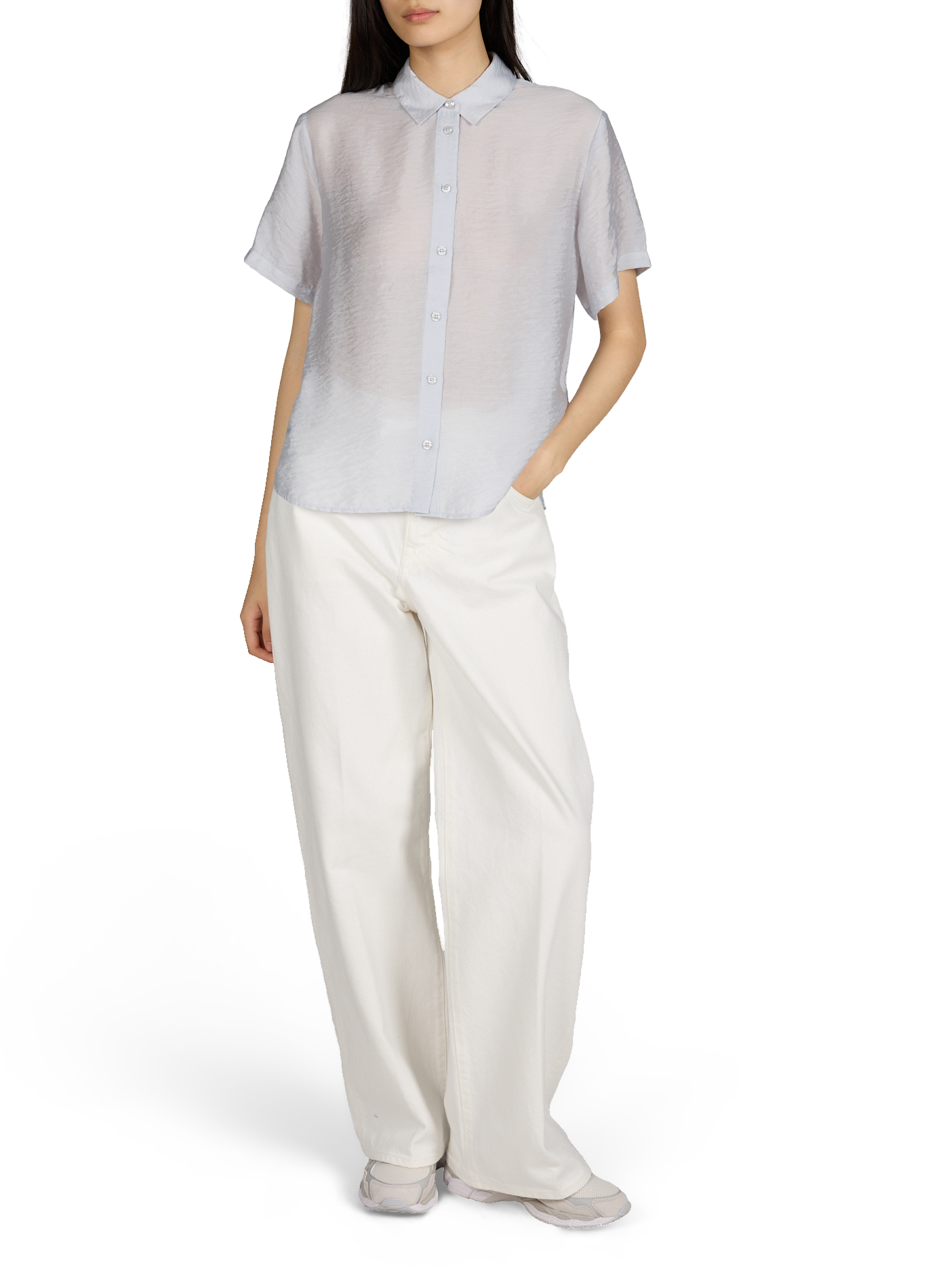 Samina silk blend shirt SAMSOE SAMSOE Grey