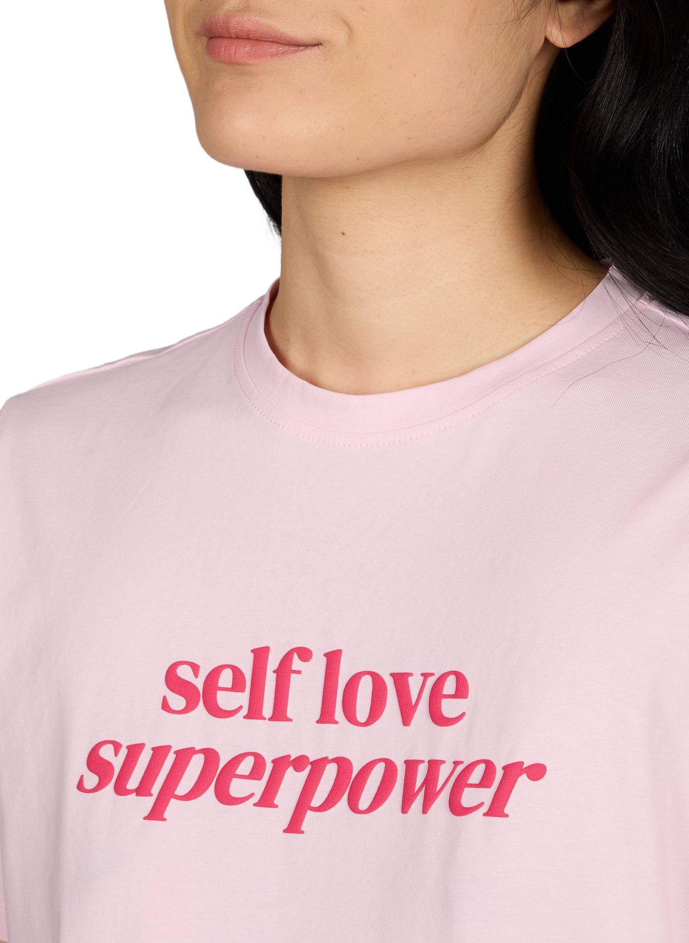 T-shirt Vinora en coton mélangé VILA Rose