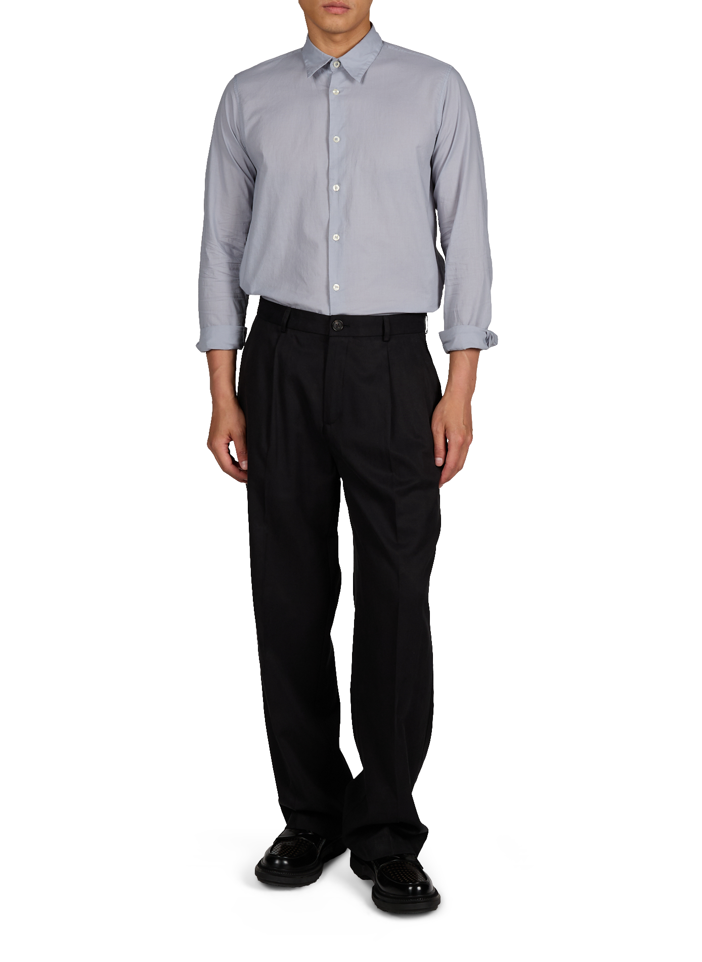 Chemise col classique en coton LAFAURIE Bleu