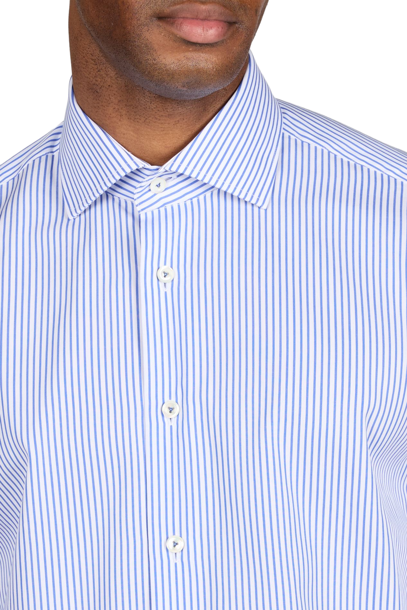 Classic Striped Shirt with Collar VAN LAACK Blue