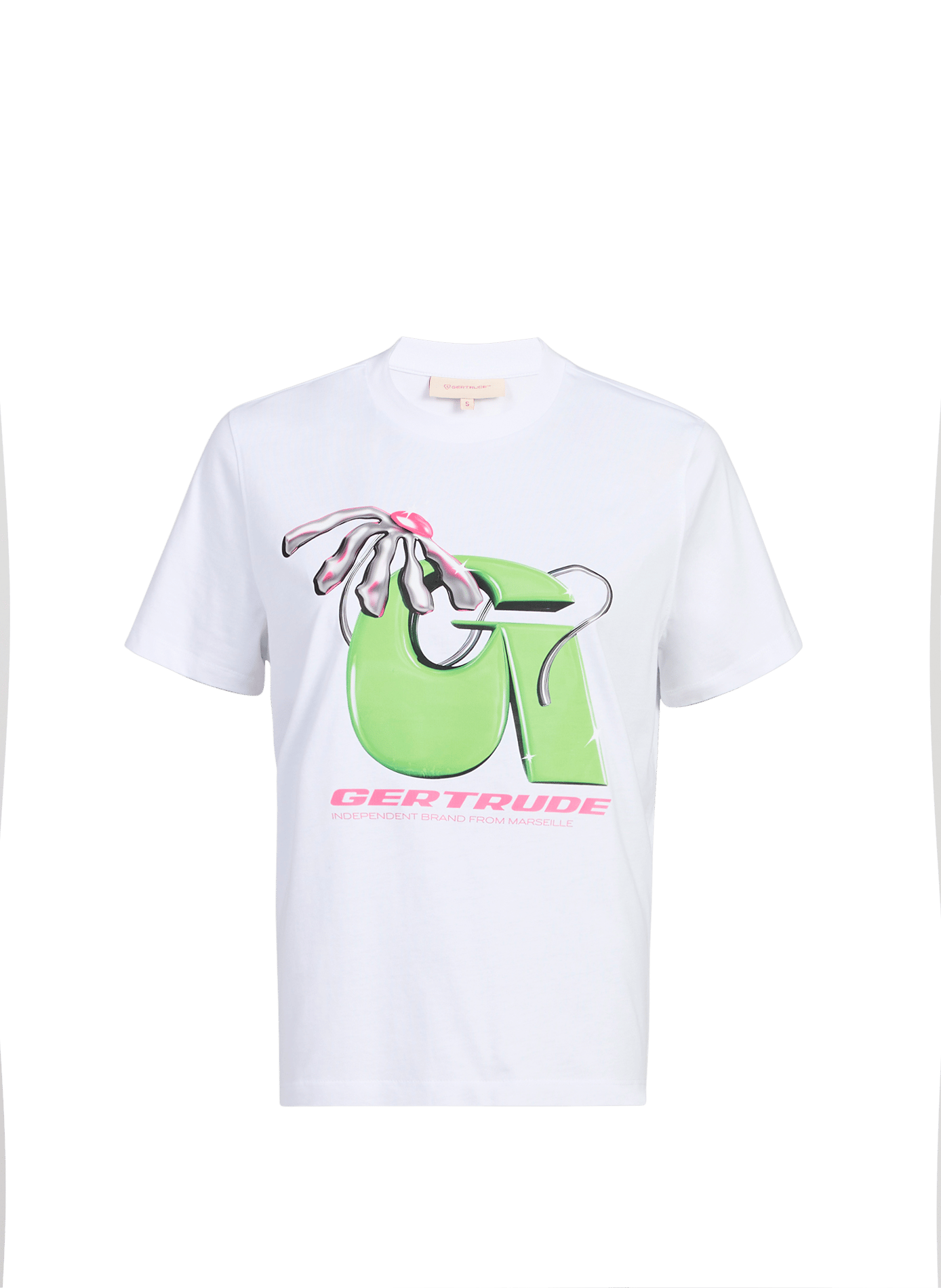 Printed Leolina Pop t-shirt in cotton GERTRUDE ET GASTON White