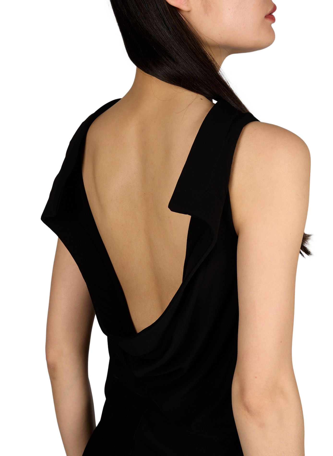 Robe courte ajustée décolleté dos ALEXANDER WANG Noir