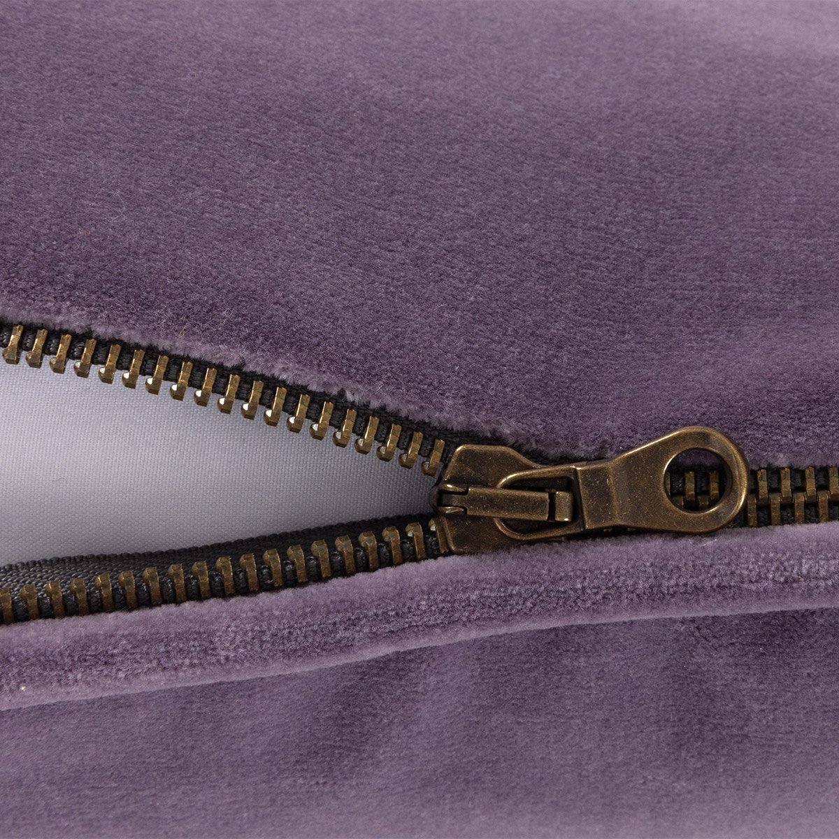 Housse de coussin en velours, divan YVES DELORME Bleu