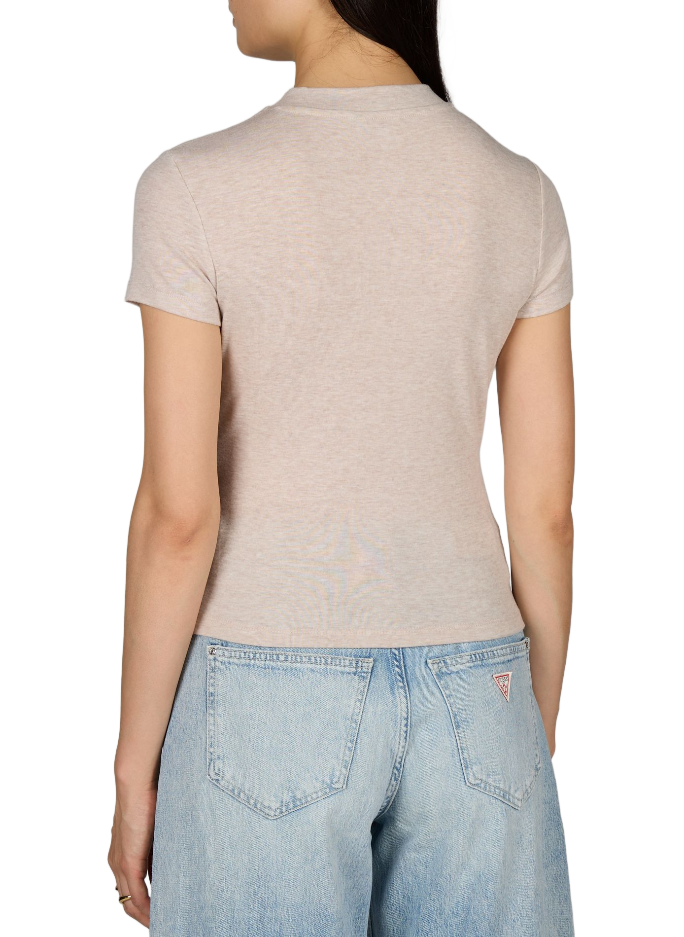 T-shirt Tina gerade GUESS Beige