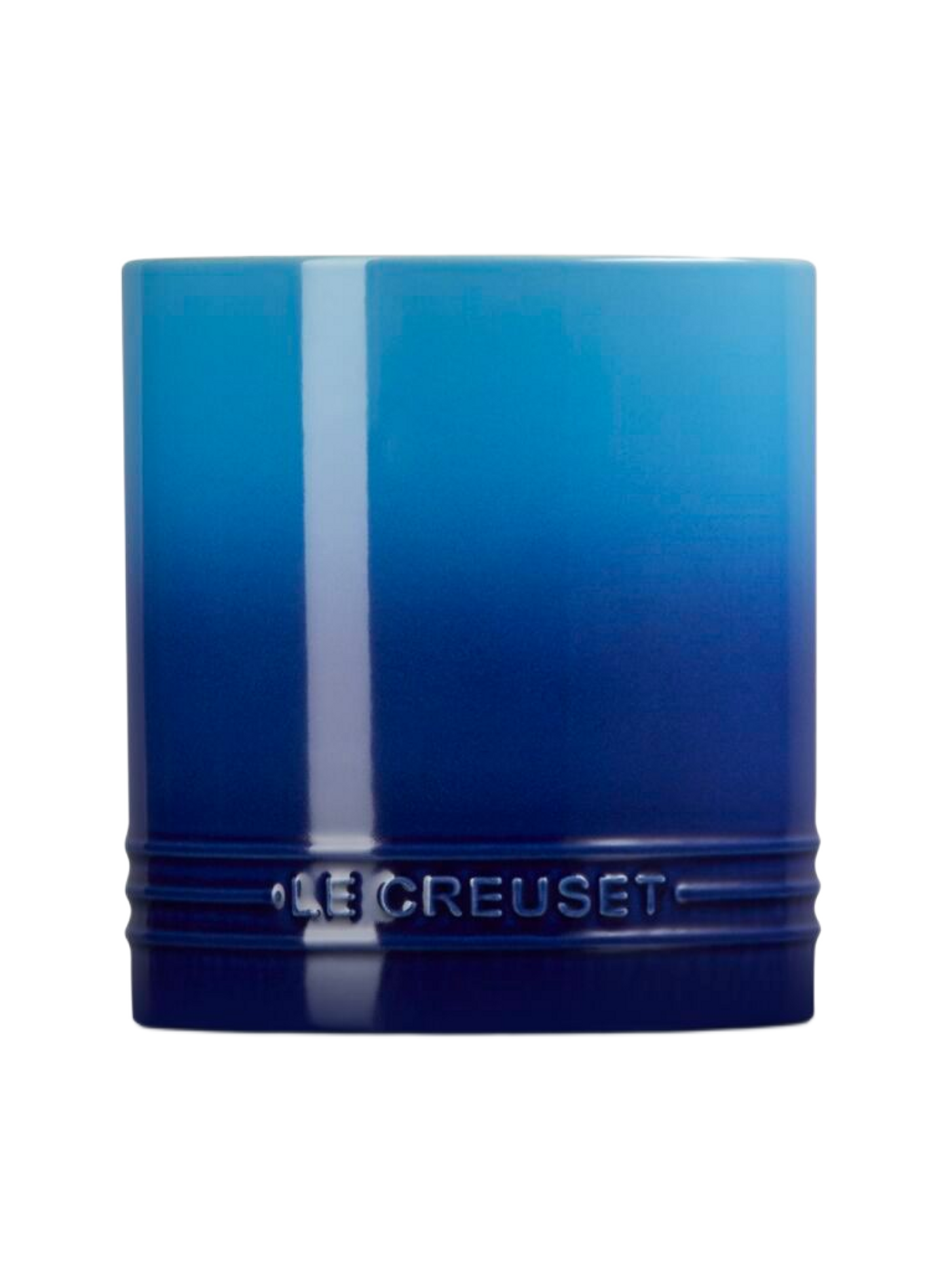 Keramik-Signaturutensilienbehälter LE CREUSET Blau