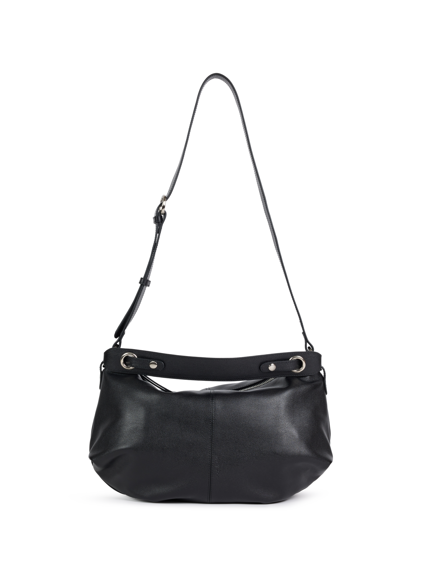Sac bandoulière en cuir NAT & NIN Noir