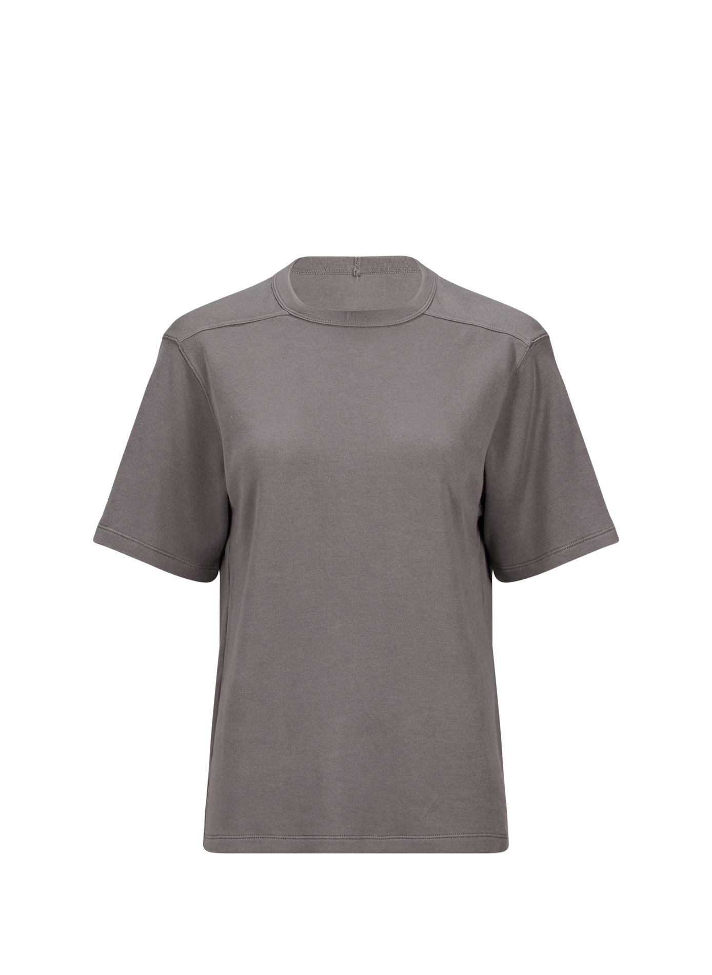 T-shirt à col ras de cou en coton RICK OWENS Gris