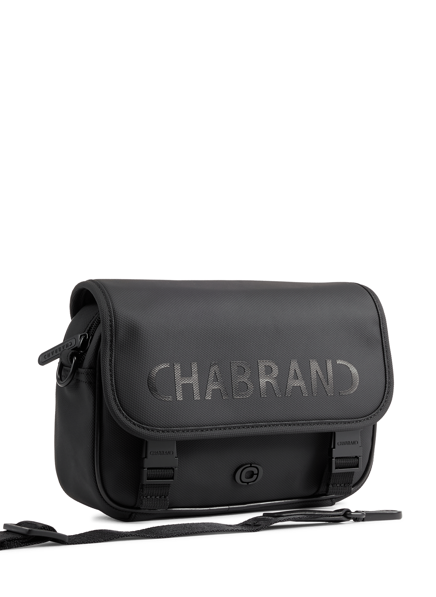 Flap-over multi-pocket messenger bag CHABRAND Black
