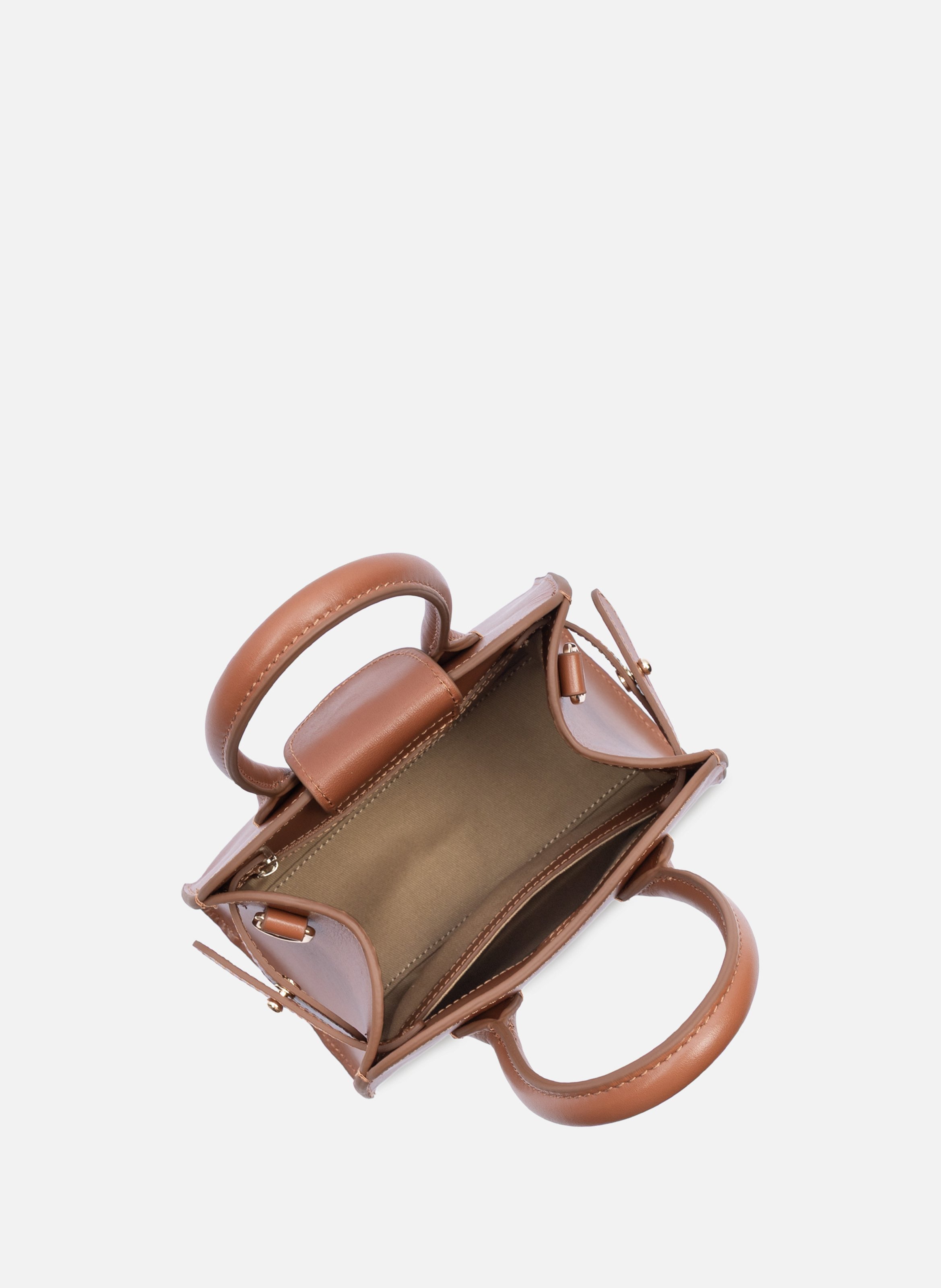 Mini sac à main - box hopper LANCASTER Marron