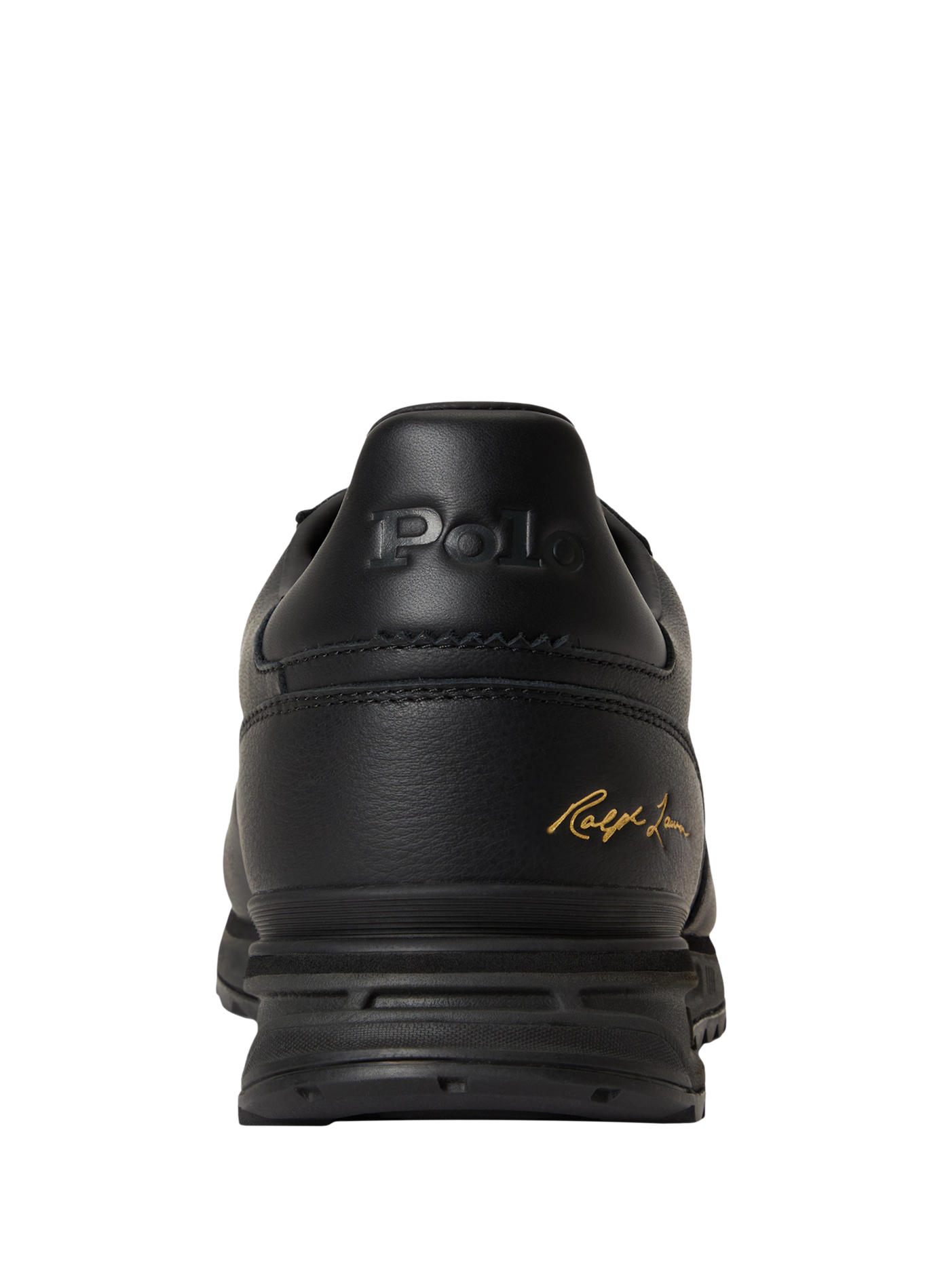 Baskets basses Varick à lacets en cuir POLO RALPH LAUREN Noir