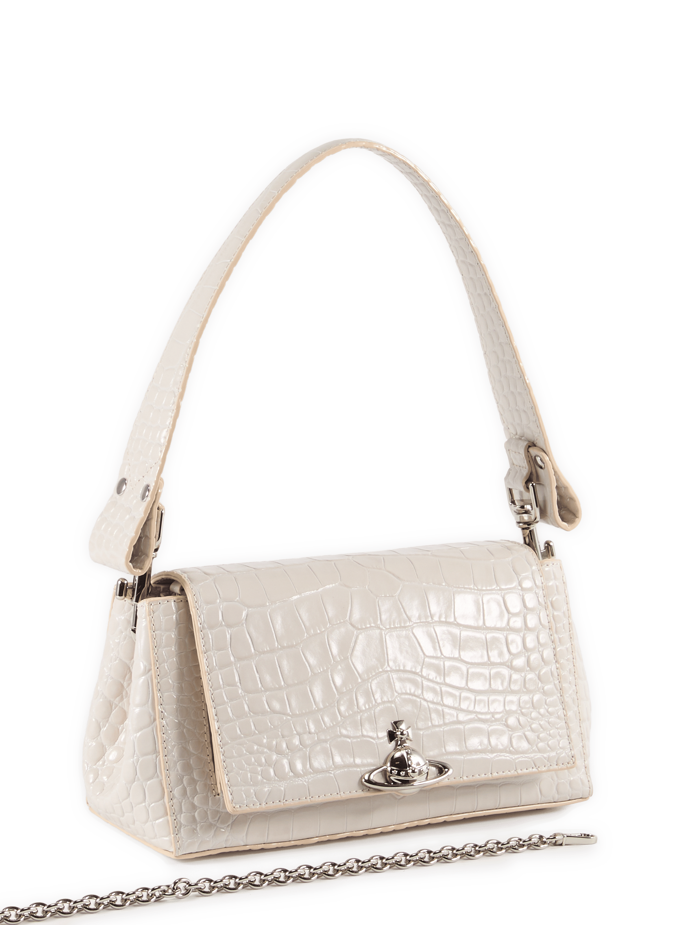 Krokodilleder-Schultertasche | Beige VIVIENNE WESTWOOD Damen
