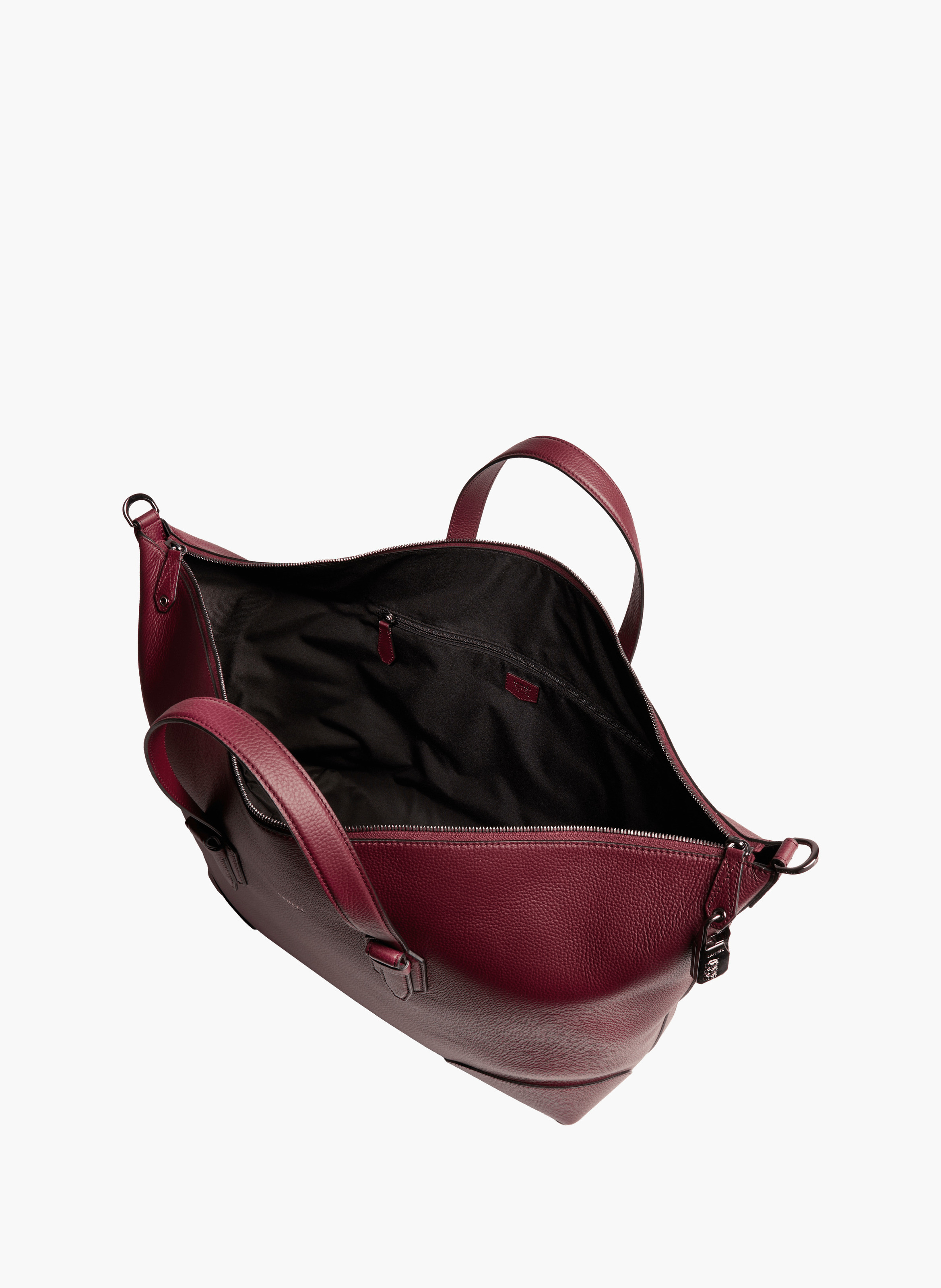 Sac weekend zippé charlie de lancel en cuir LANCEL Violet