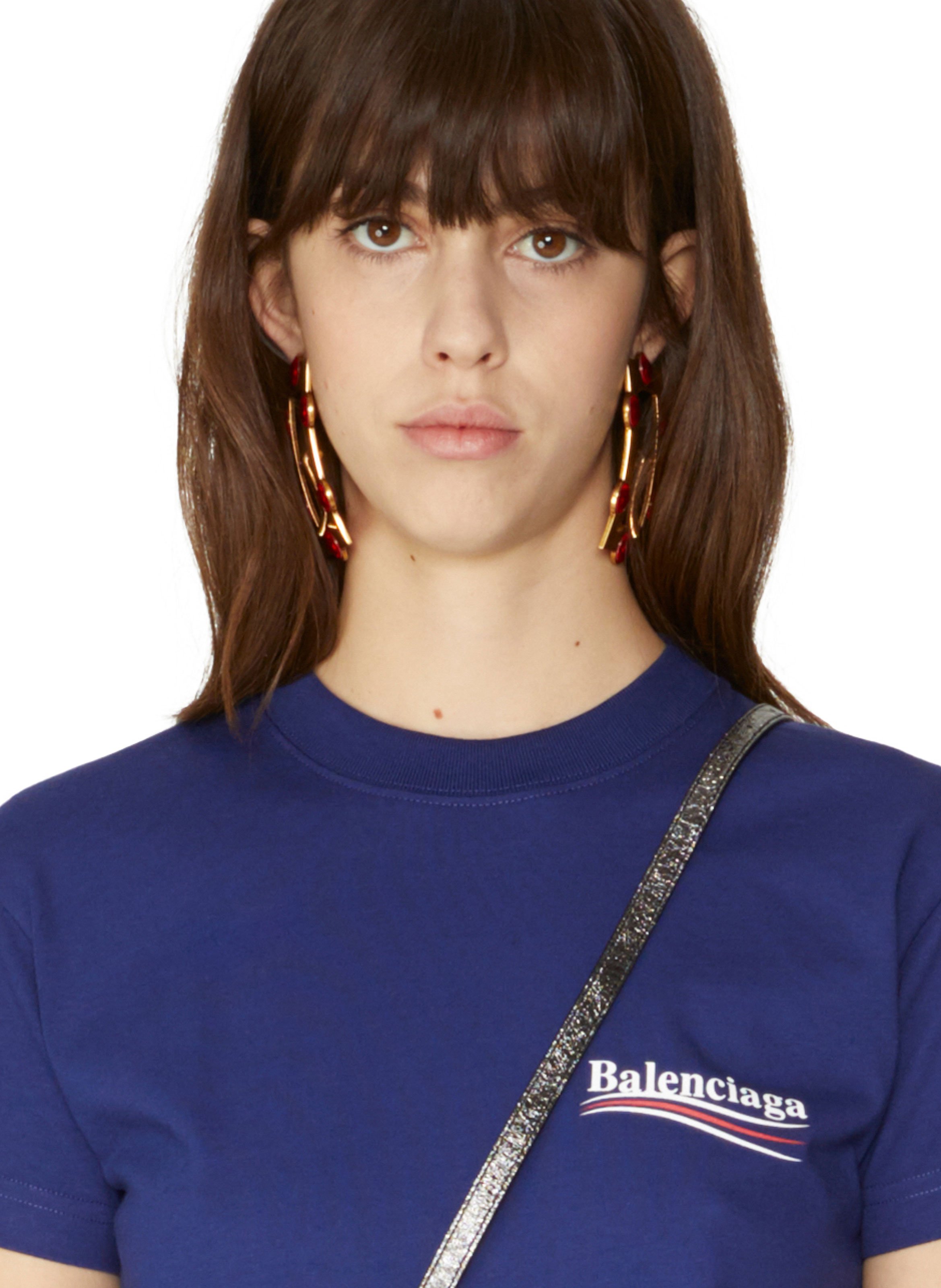 Boucles d'oreille Buckle BALENCIAGA Doré