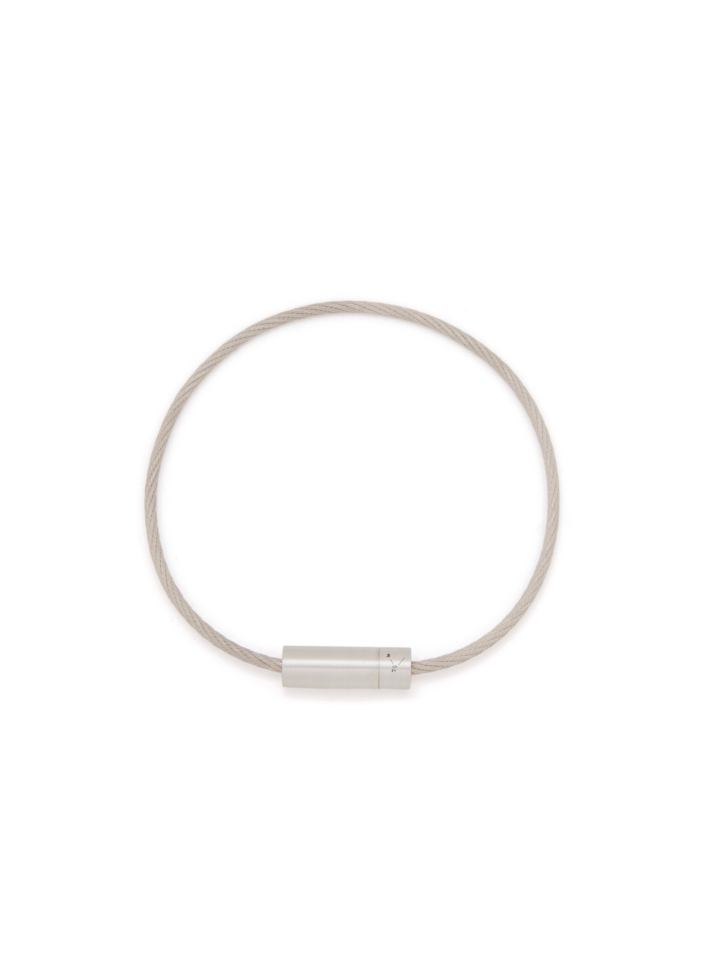 LE GRAMME ?Le 7 Grammes? Silver Cable Bracelet Silver