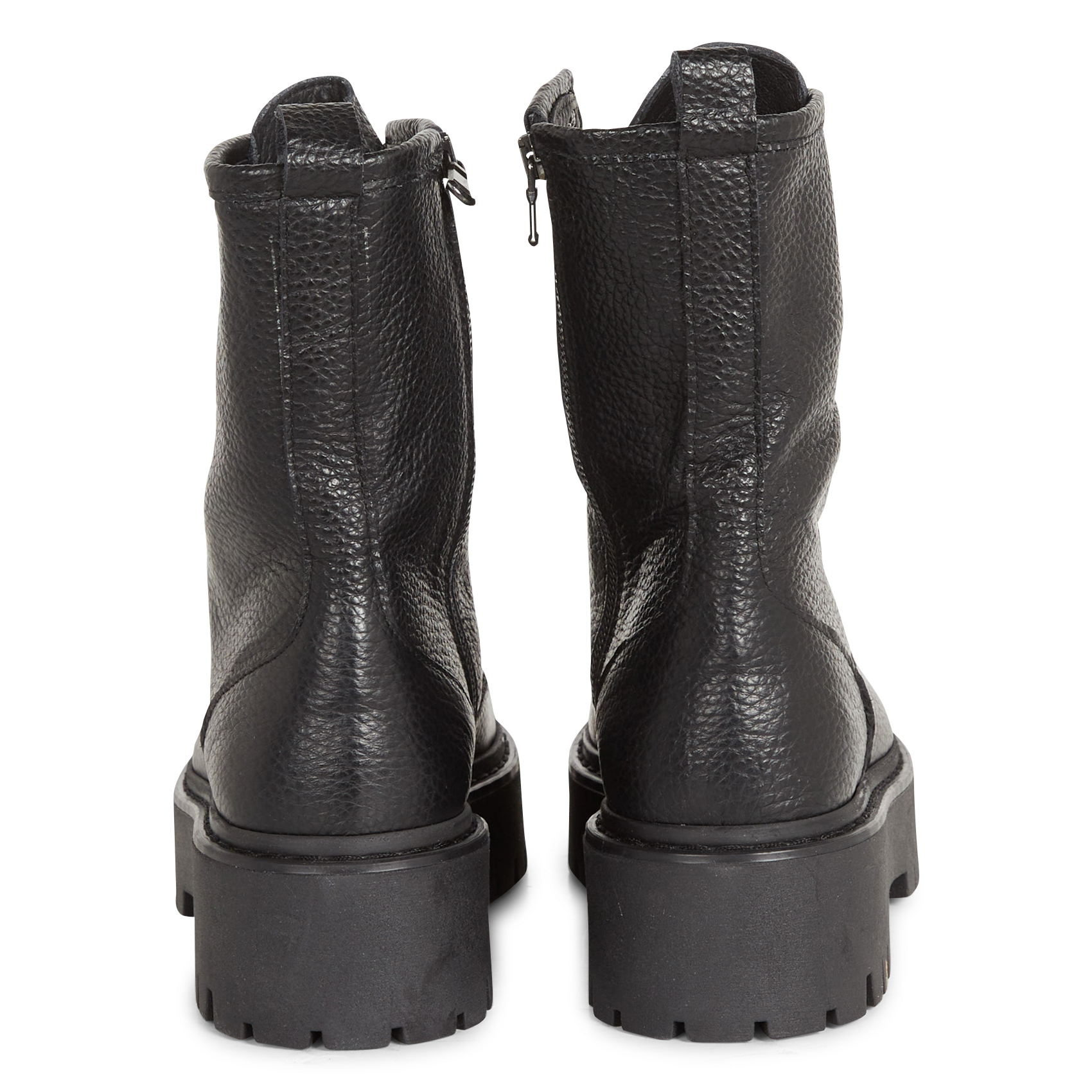 Bottines en cuir de veau / hl demande marque robbo JONAK Noir