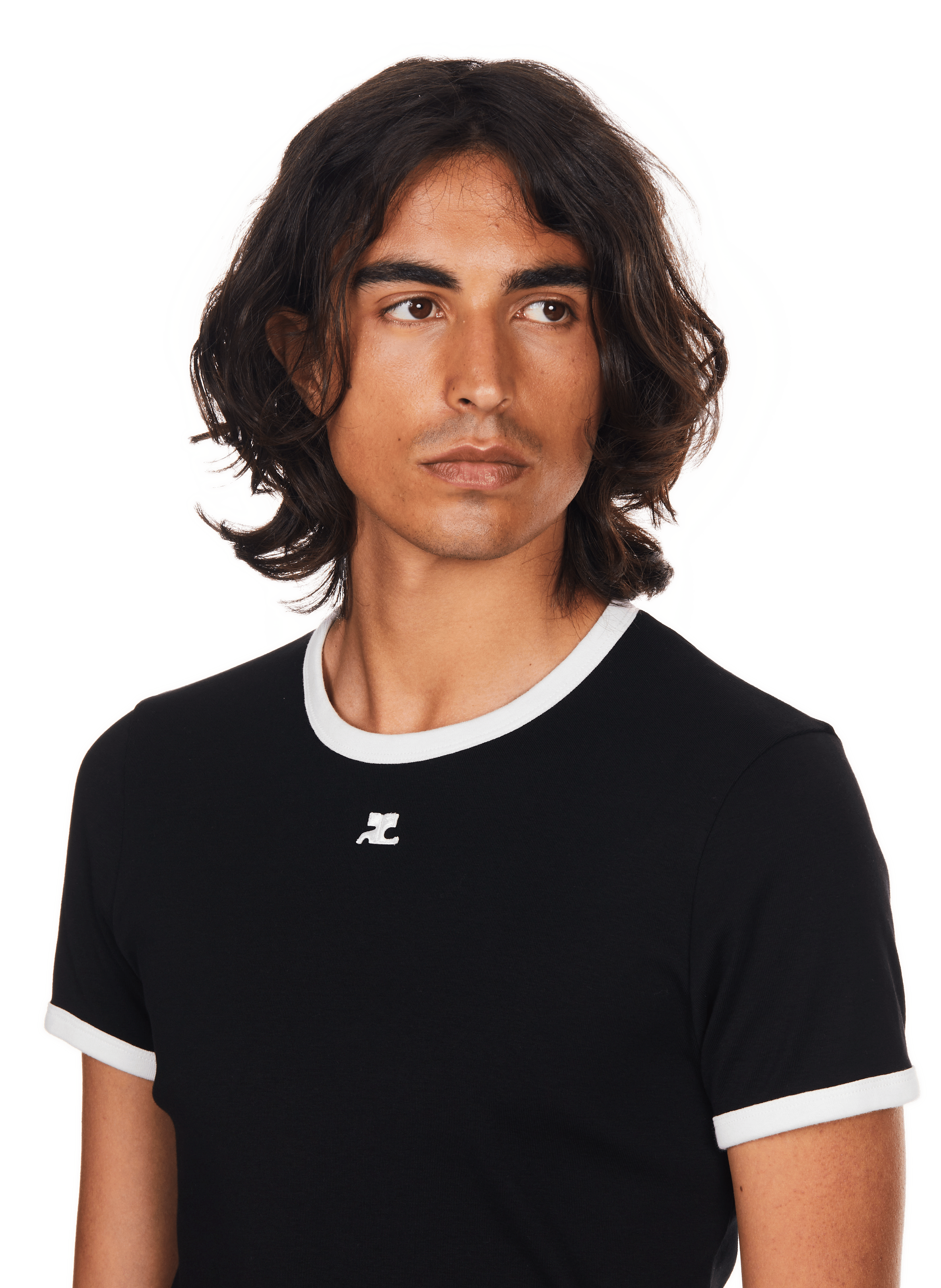 Cotton T-shirt COURRÈGES Black