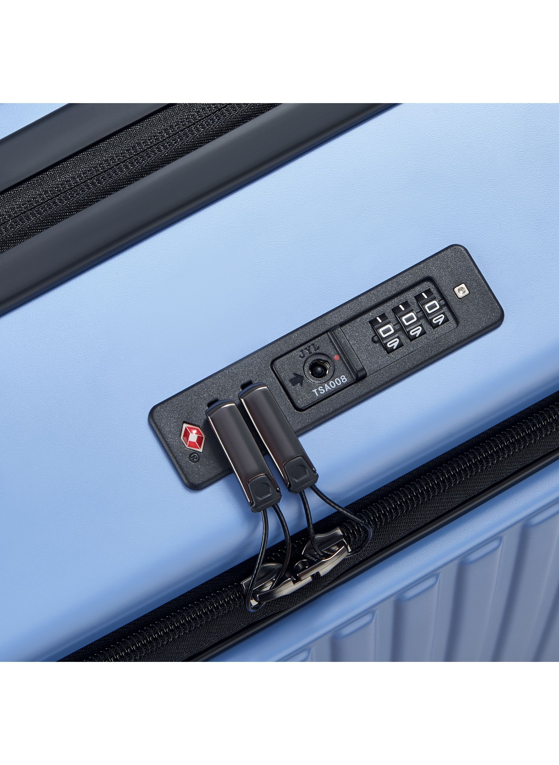 Valise soute rigide taille l - securitime zip Bleu