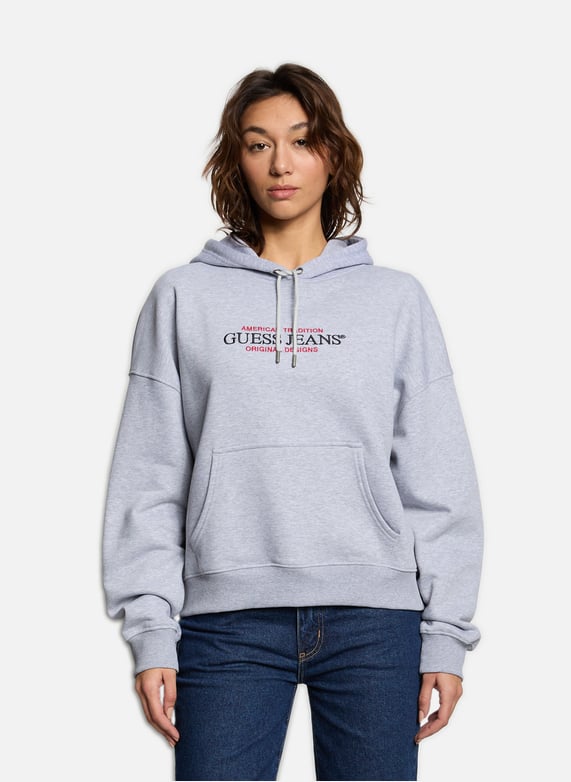 Guess hoodie grey cheap