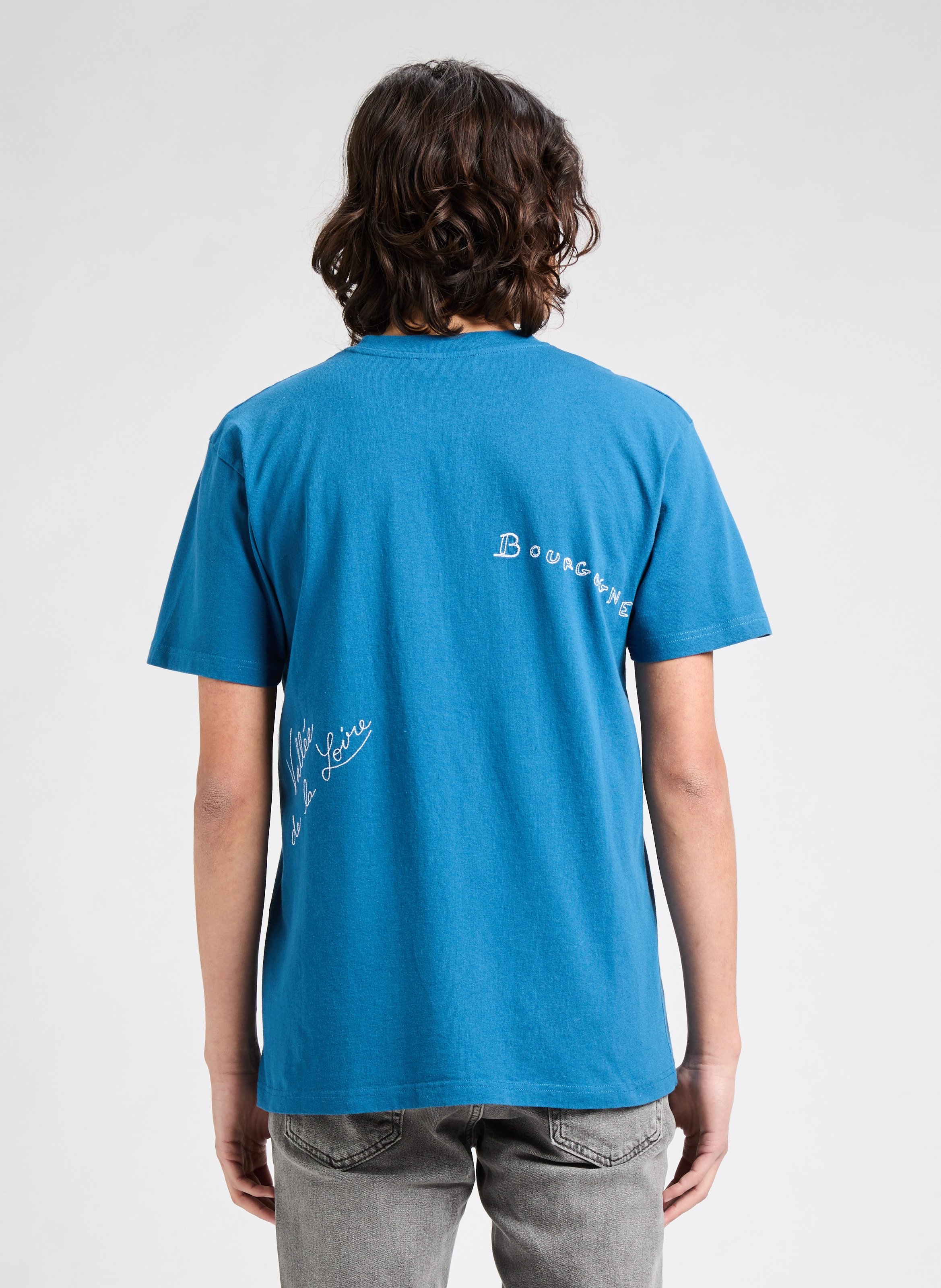 T-shirt Patureau Régions de France MAISON LABICHE Bleu