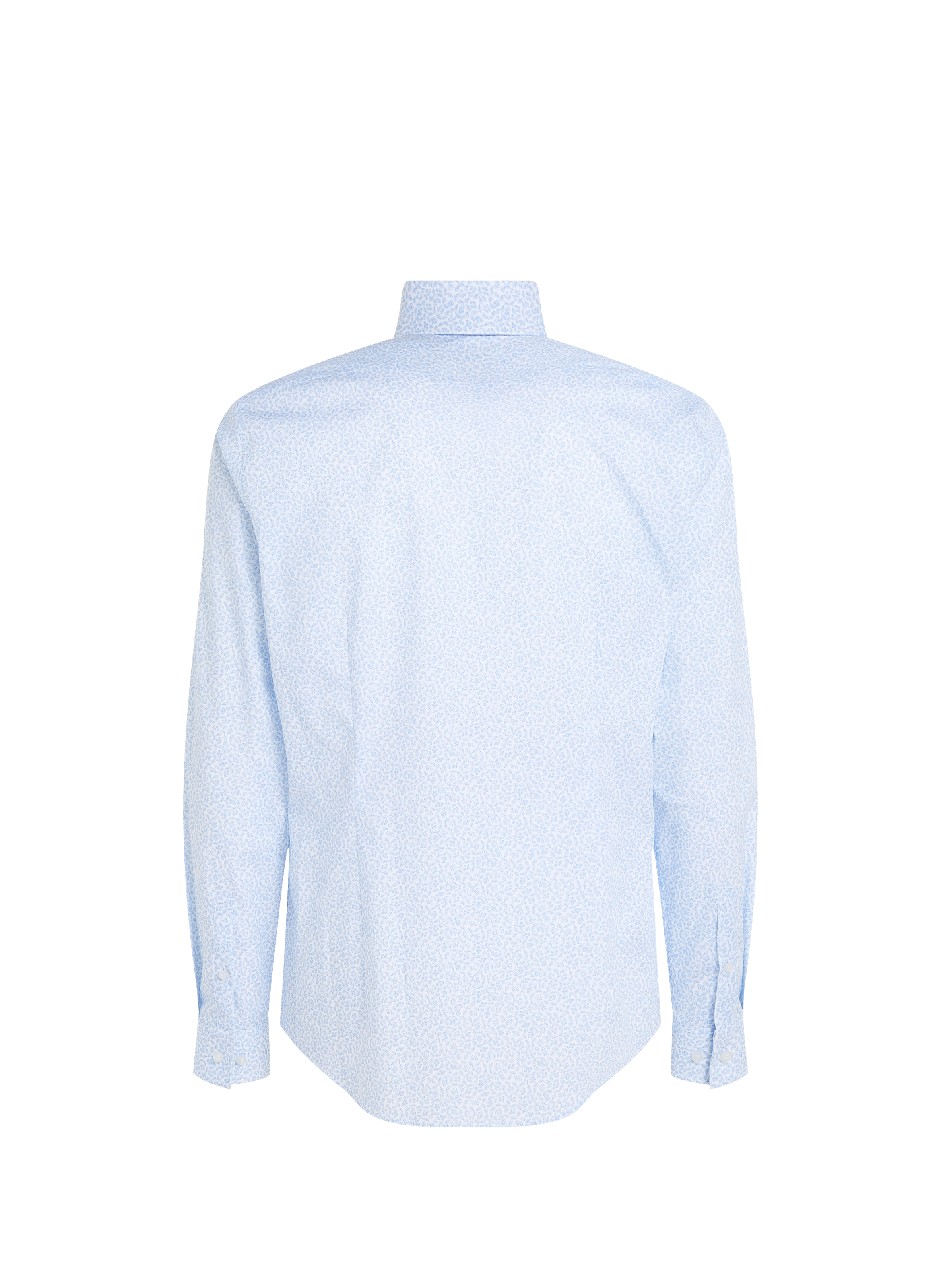 Chemise slim imprimée en coton  CALVIN KLEIN Bleu