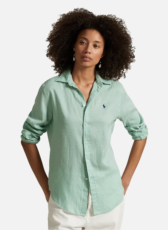 Chemise en lin Vert by POLO RALPH LAUREN POLO RALPH LAUREN Chemise en lin Vert