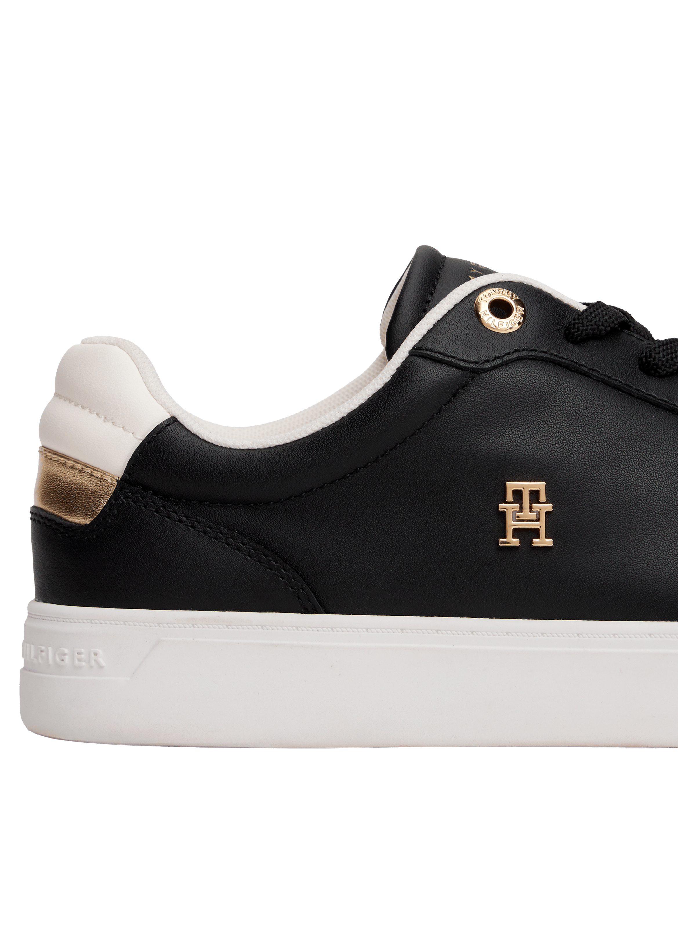Baskets en cuir TOMMY HILFIGER Noir