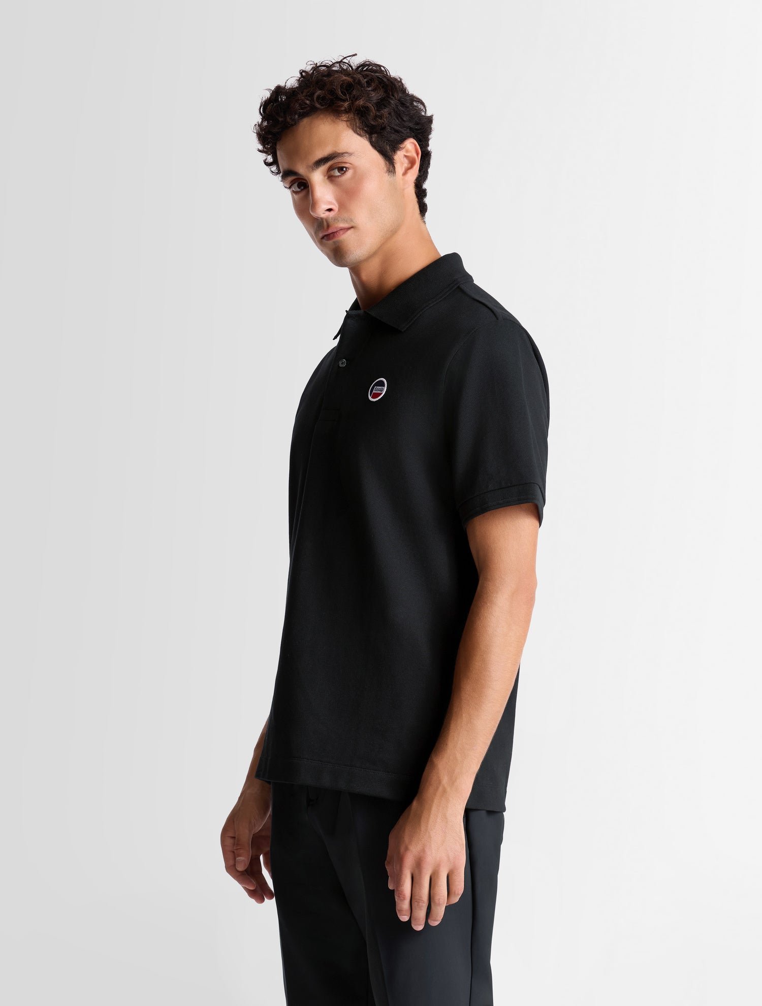 Polo manches courtes gerlo col polo coupe regular FUSALP Noir