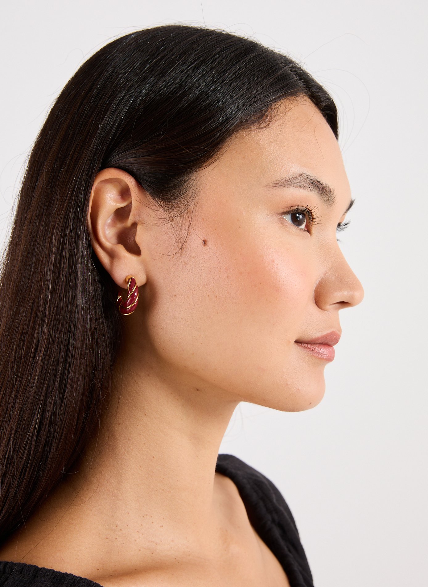 Créoles Diana AURELIE BIDERMANN Rouge