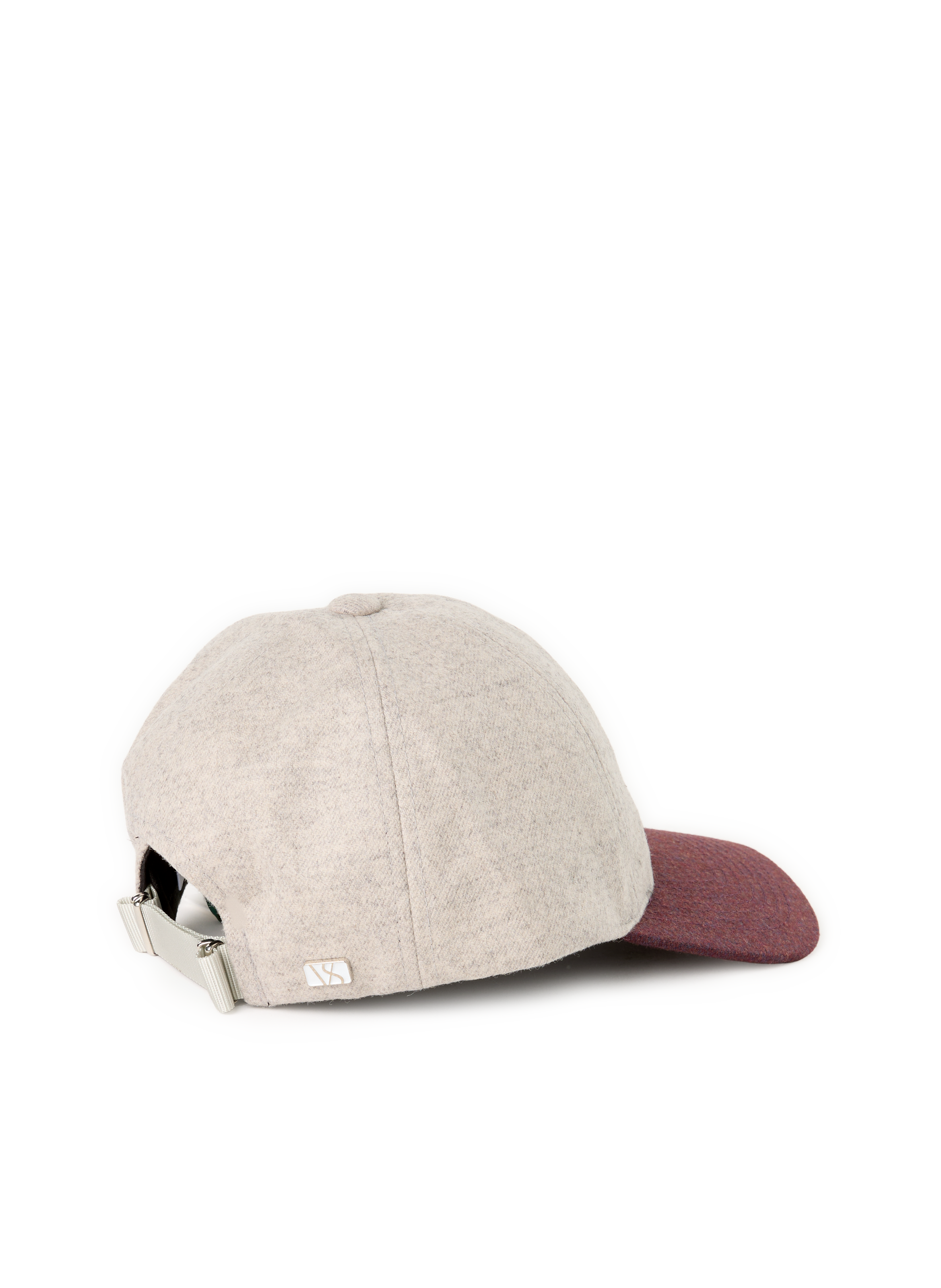 Curved wool visor cap VARSITY Multicolour