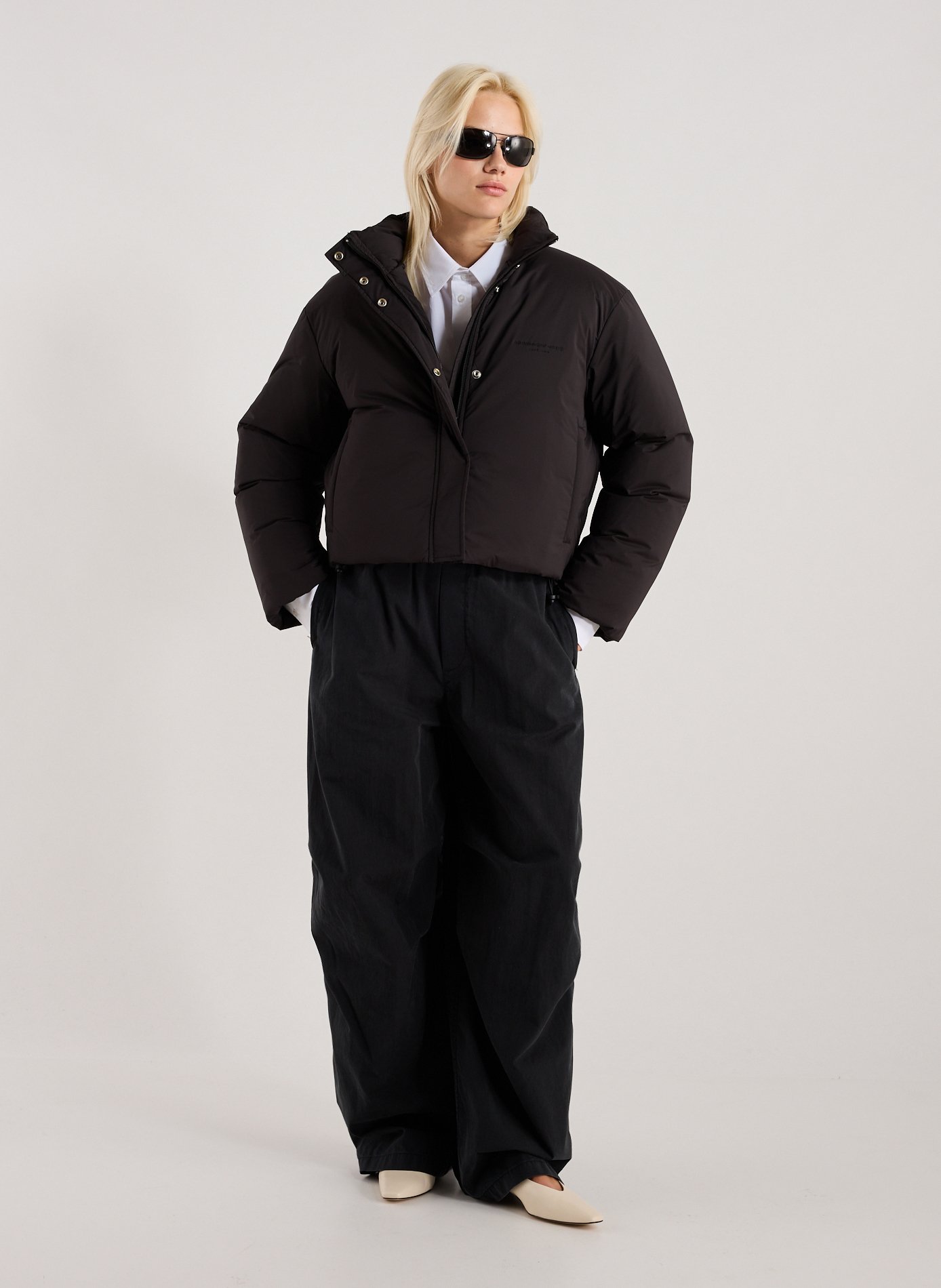 Veste courte Down matelassée  ALEXANDER WANG Noir