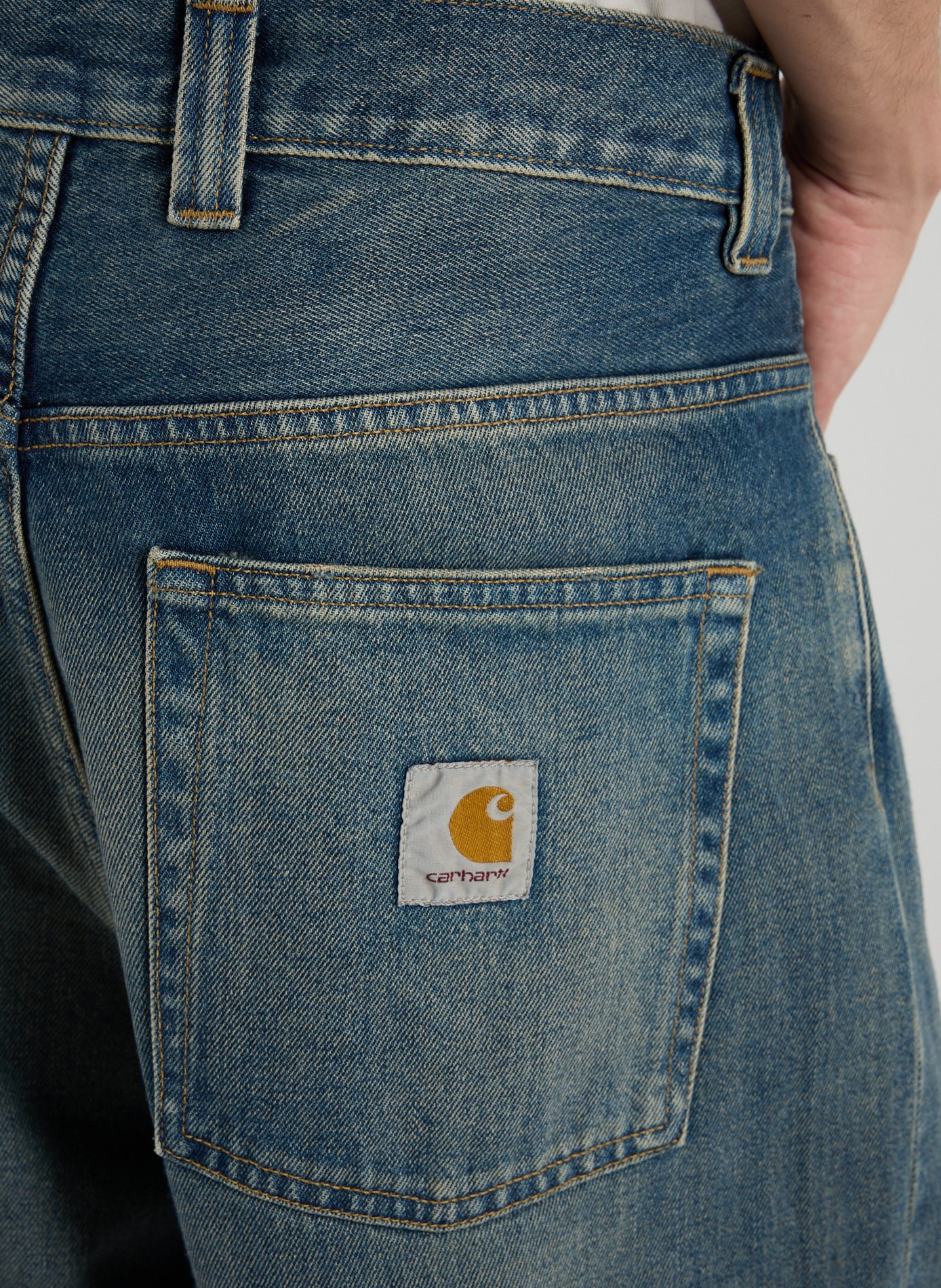 Wide cotton jeans CARHARTT WIP Blue