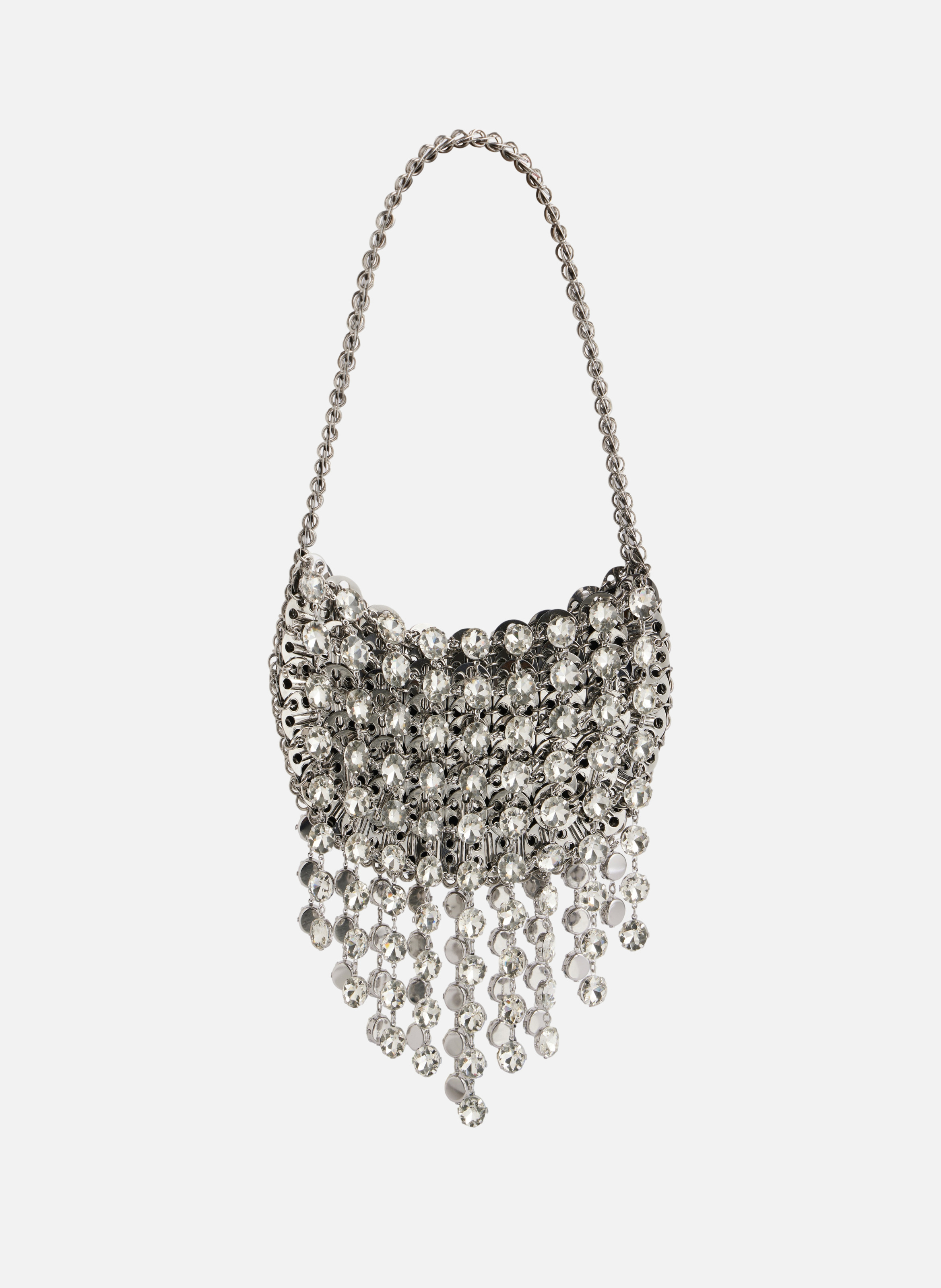 Sac moon 1969 strass RABANNE Argent