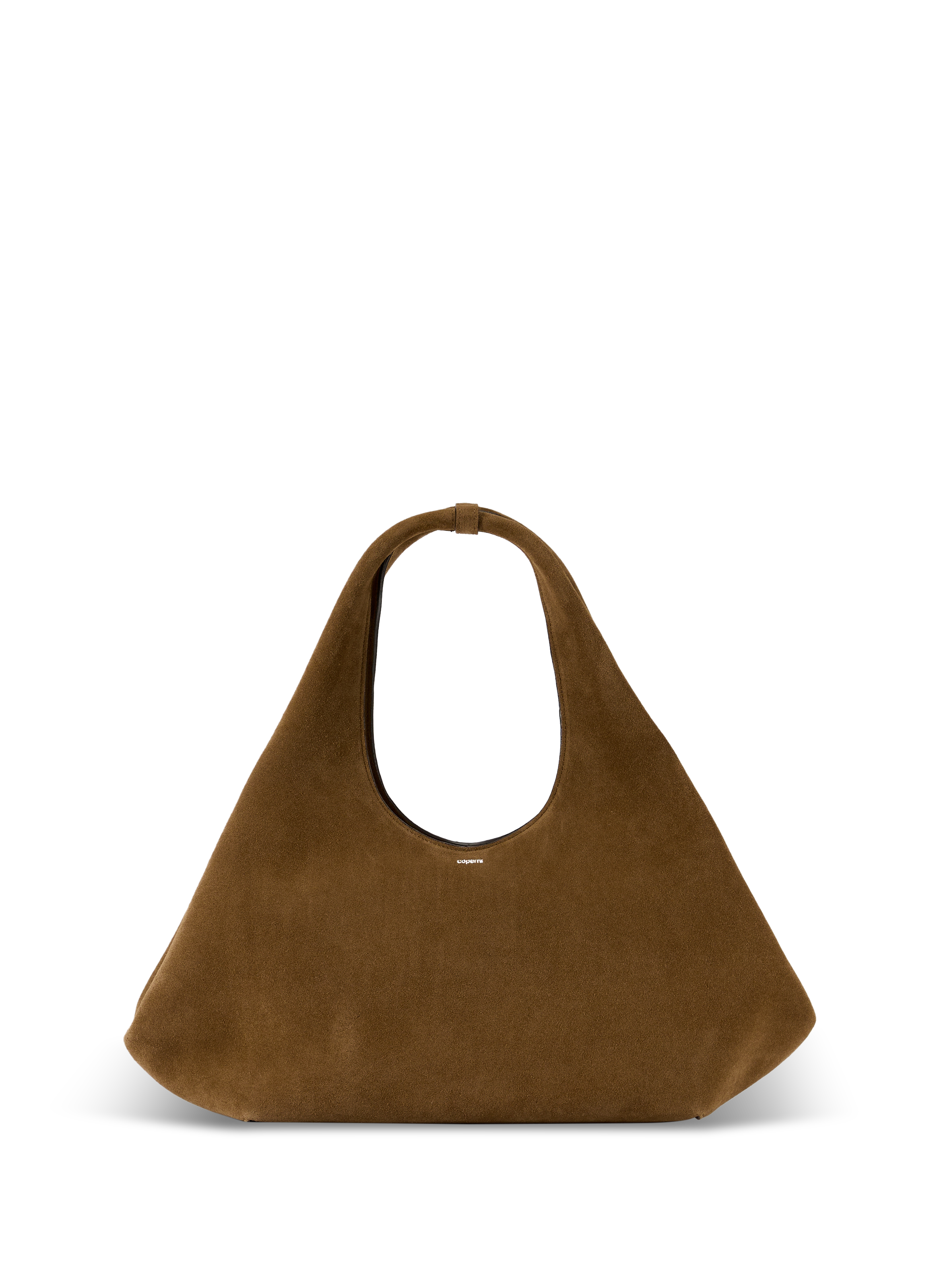 Suede handbag COPERNI Brown