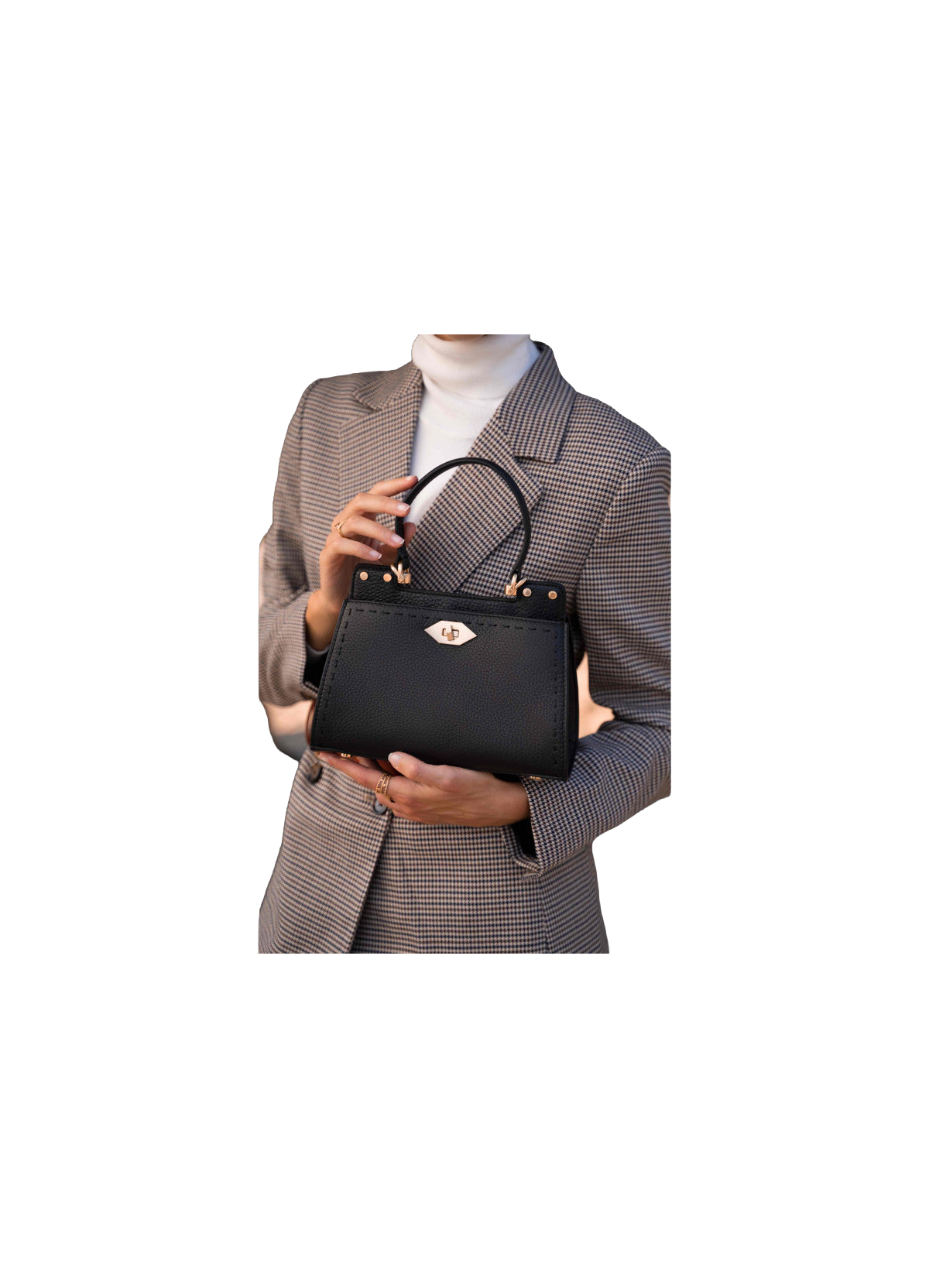 Trianon | sac porté main pm Noir