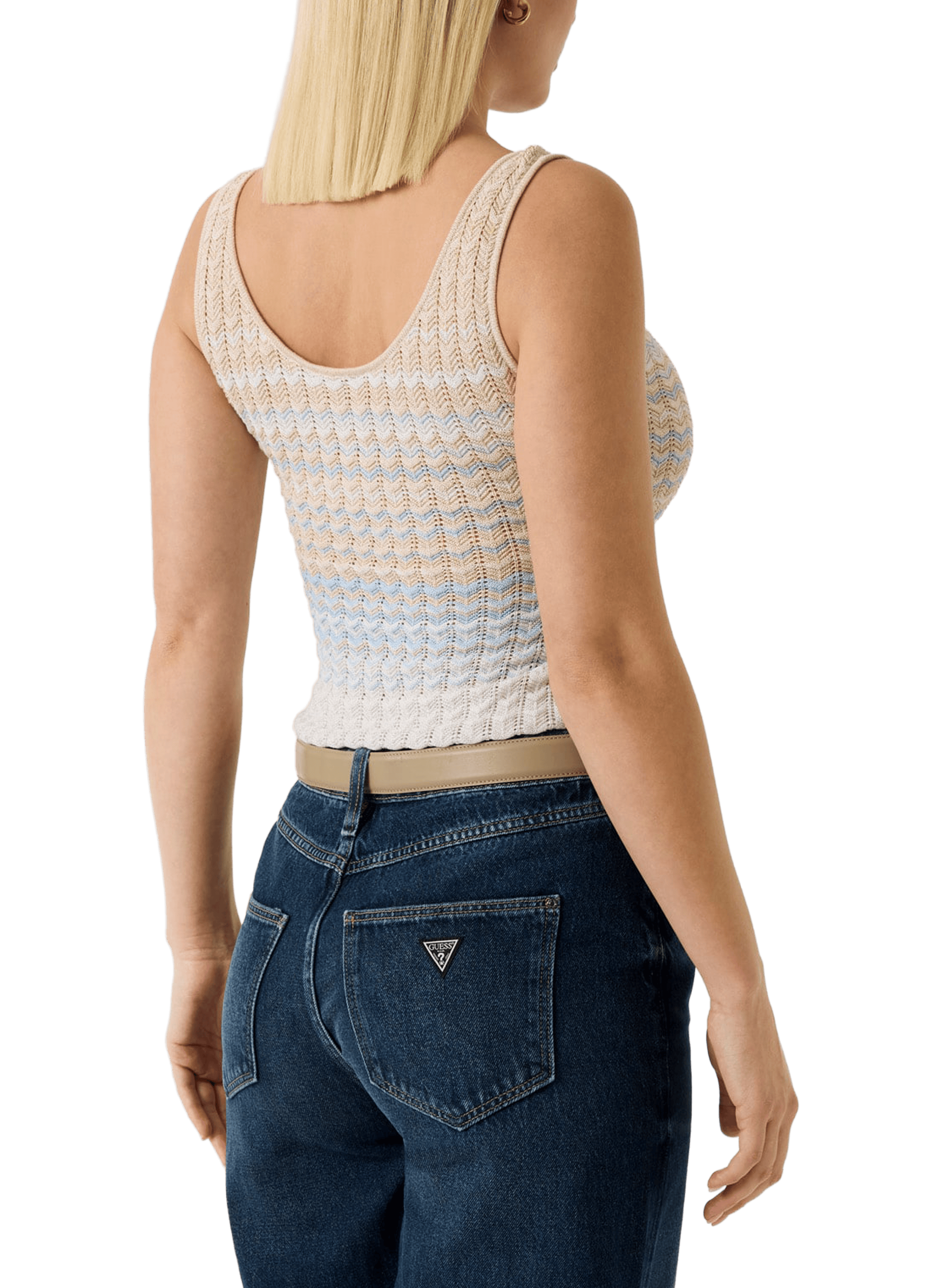 Sequined knit top GUESS Multicolour